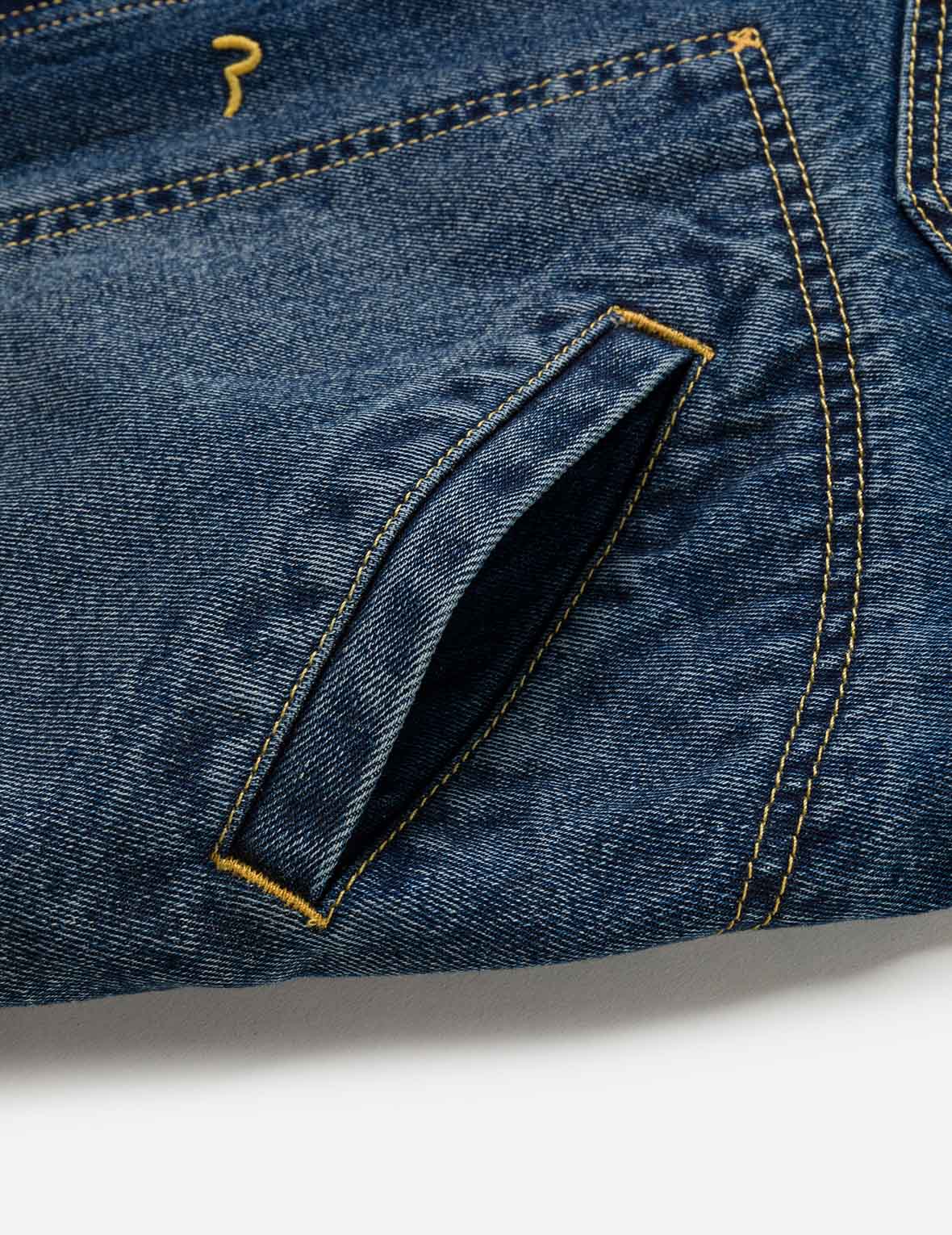Sand Washed Crocodile Print Denim Jacket - Image 12