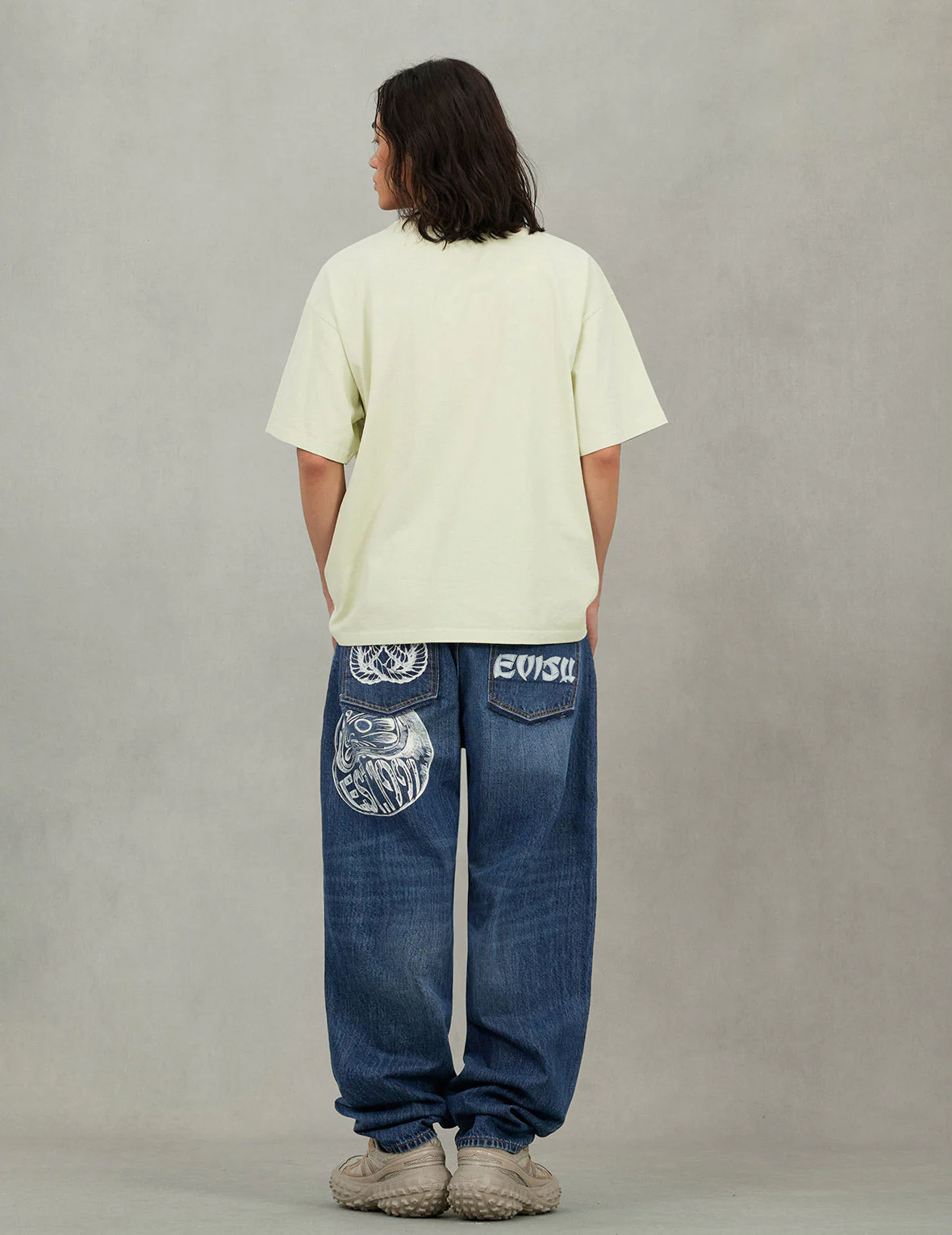 Sashiko Daruma and Seagull Relax Fit T-Shirt - Image 18