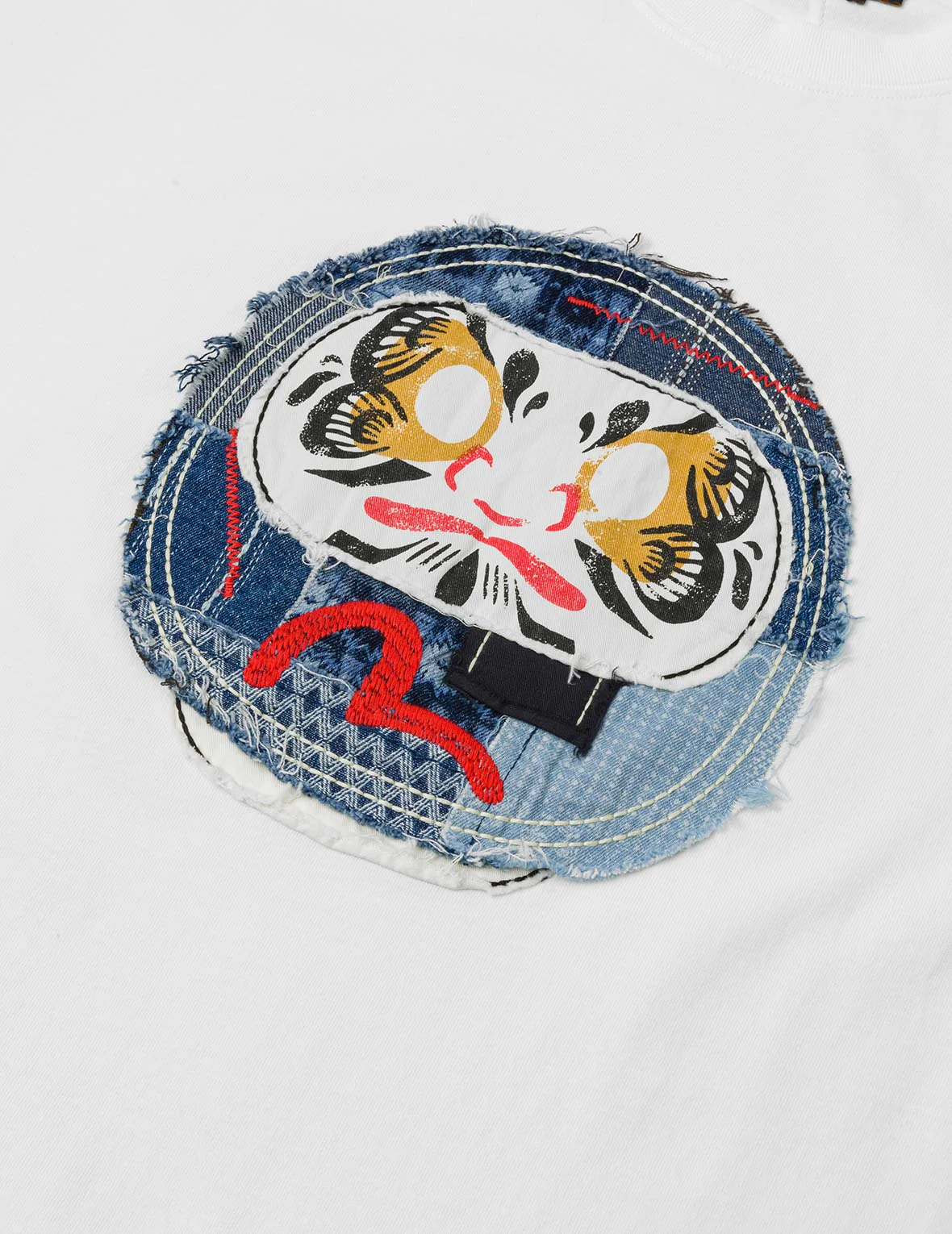 Sashiko Daruma and Seagull Relax Fit T-Shirt - Image 19