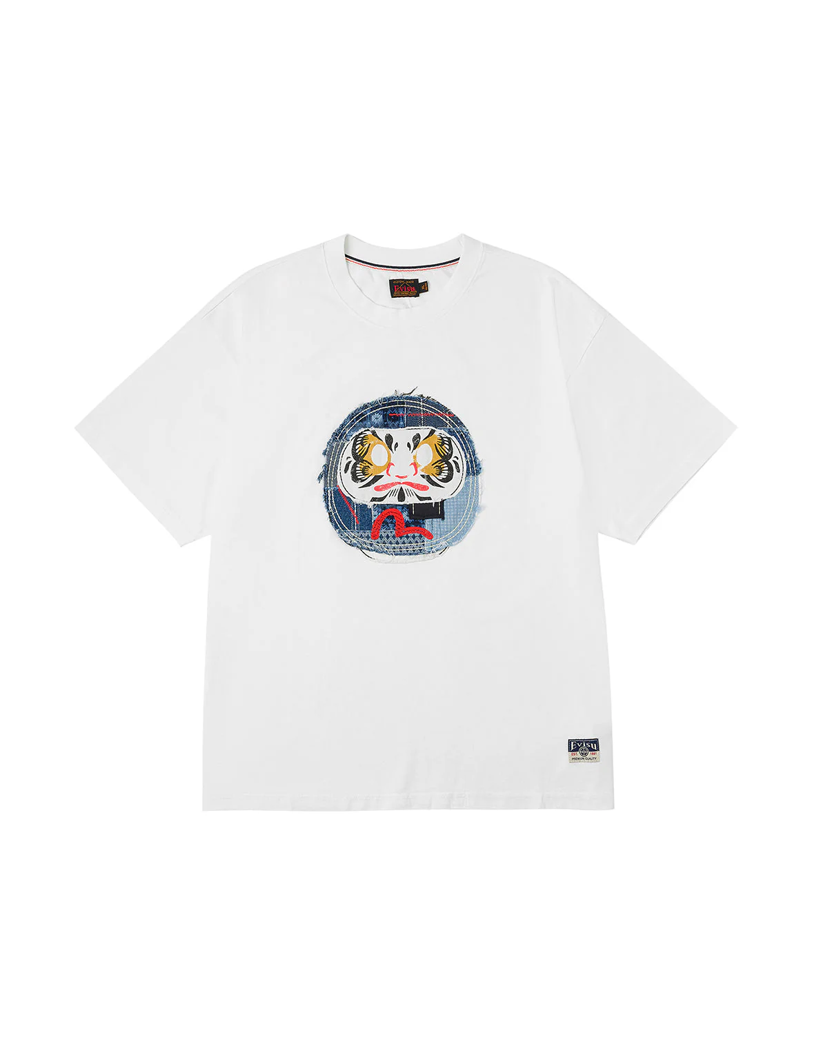 Sashiko Daruma and Seagull Relax Fit T-Shirt - Image 31