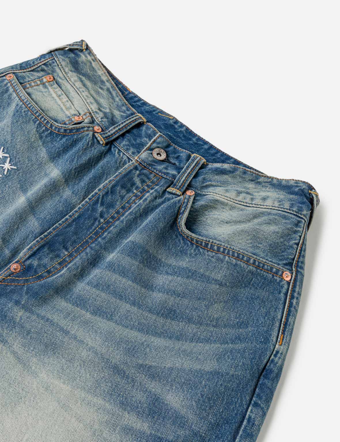 Sashiko Patch Denim Shorts - Image 11