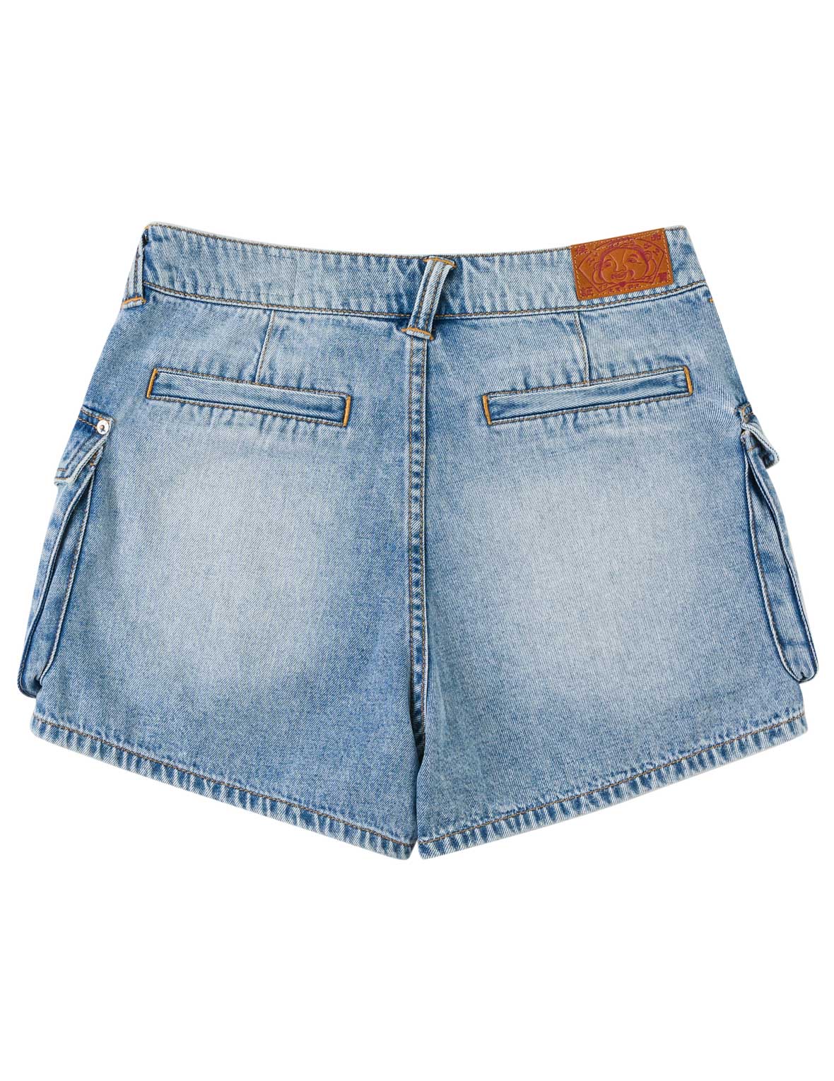 Sashiko Seagull with Rhinestones Cargo Denim Skort - Image 2