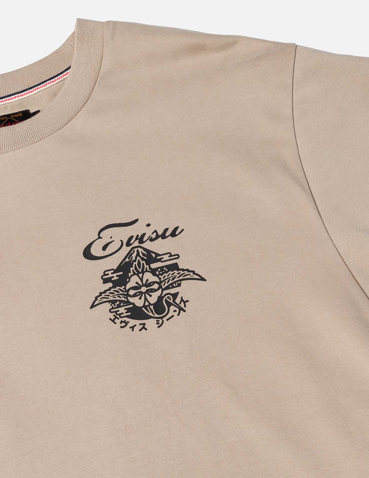 Sashiko-style Kamon Print Fashion Fit 2-in-1 Design Long-sleeve T-shirt - Image 15