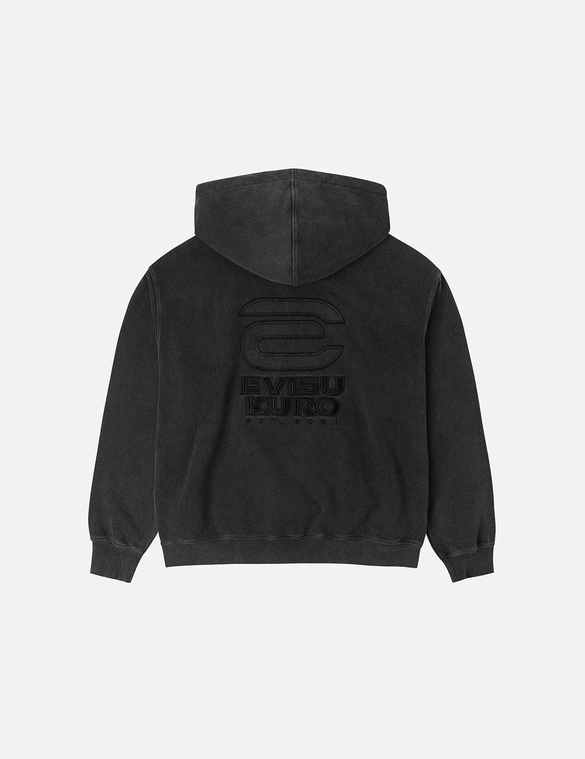 Seagull and EVISUKURO E Embroidery Loose Fit Hoodie - Image 4