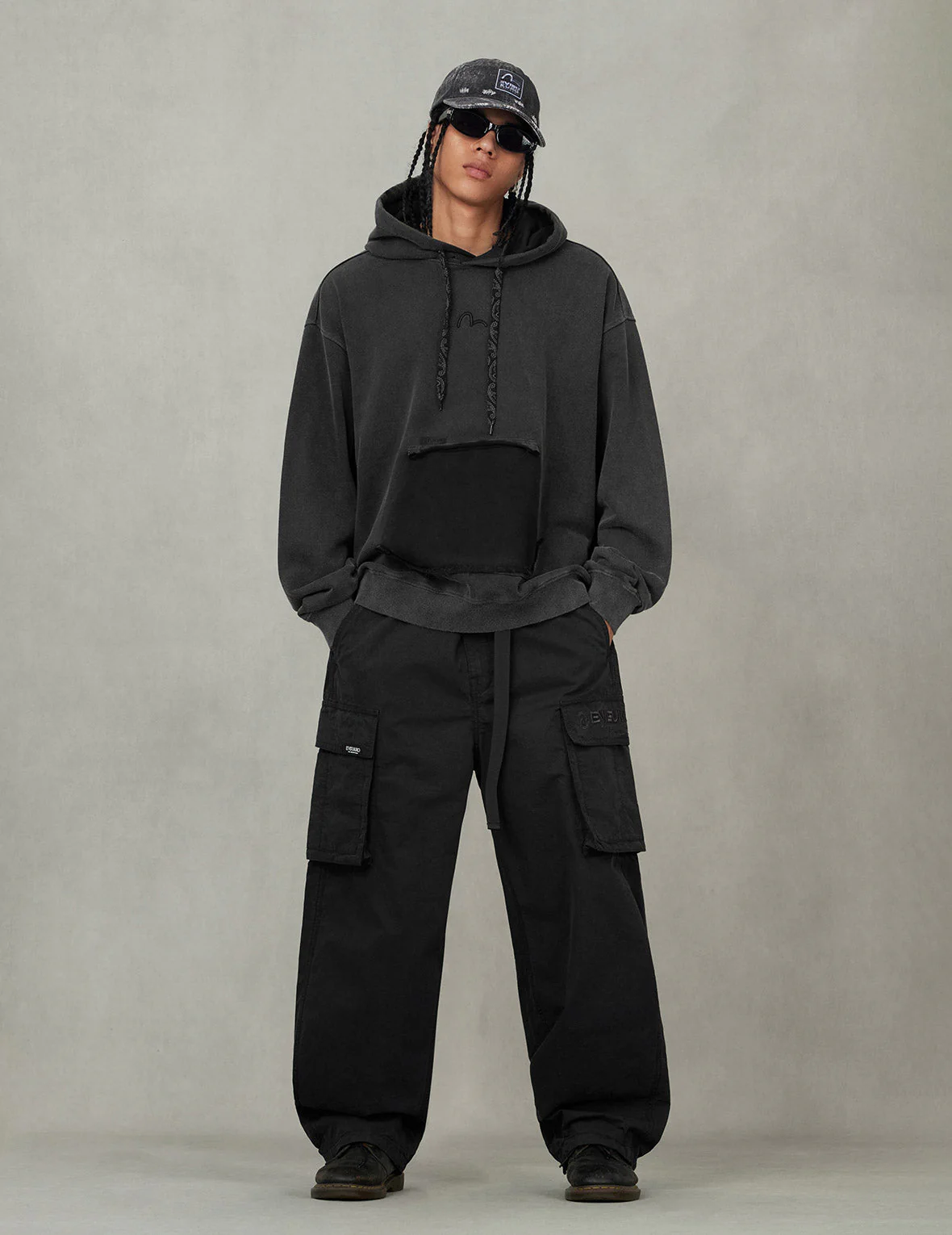 Seagull and EVISUKURO E Embroidery Loose Fit Hoodie - Image 5