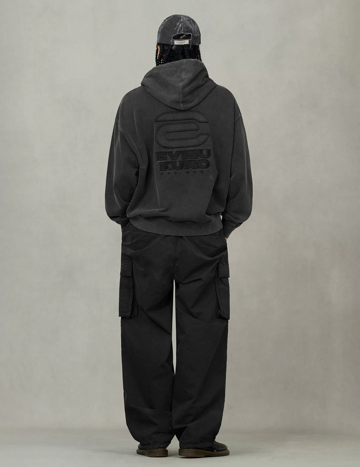 Seagull and EVISUKURO E Embroidery Loose Fit Hoodie - Image 6