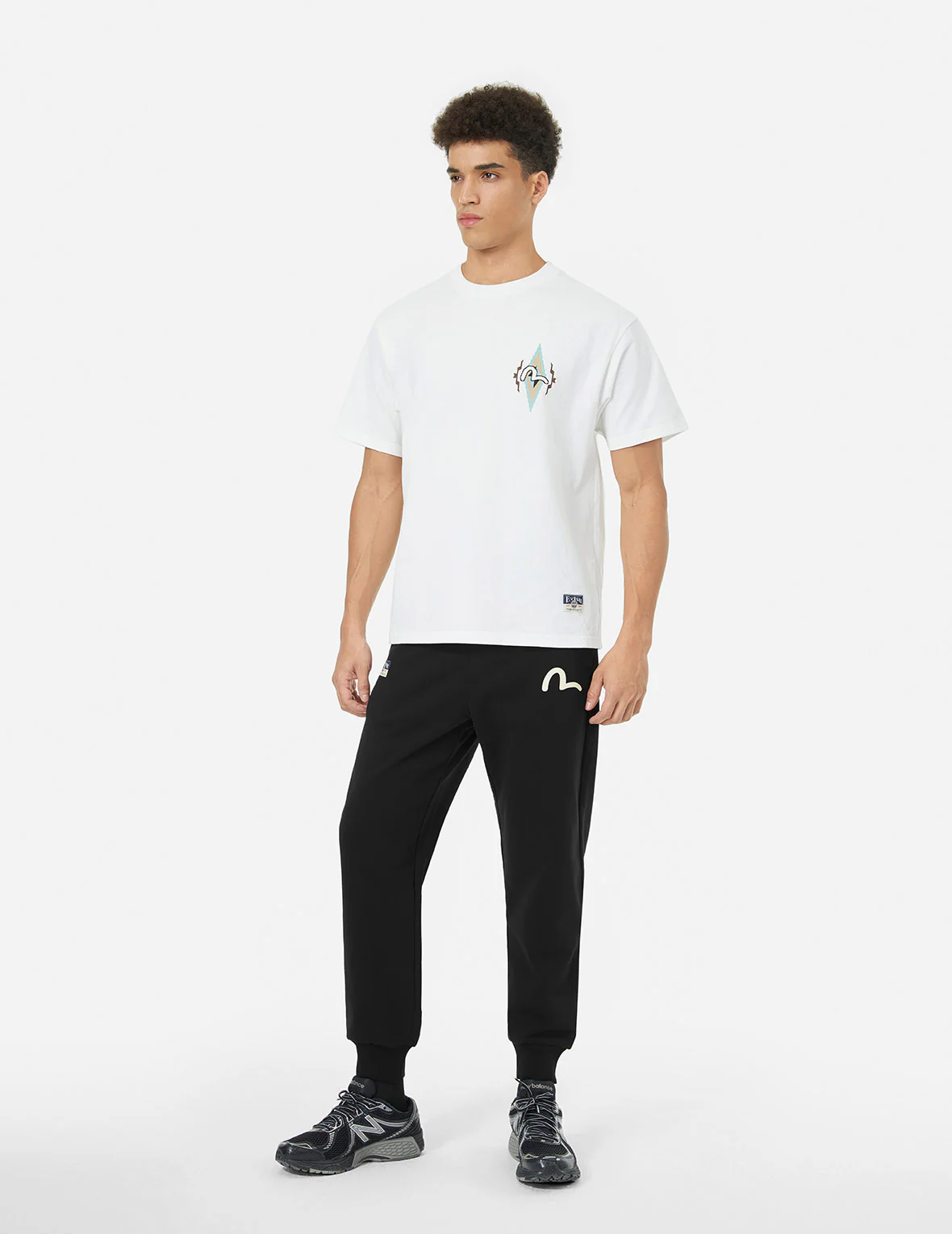 Seagull and Handbrushed Daicock Print Regular Fit Sweatpants - Image 10