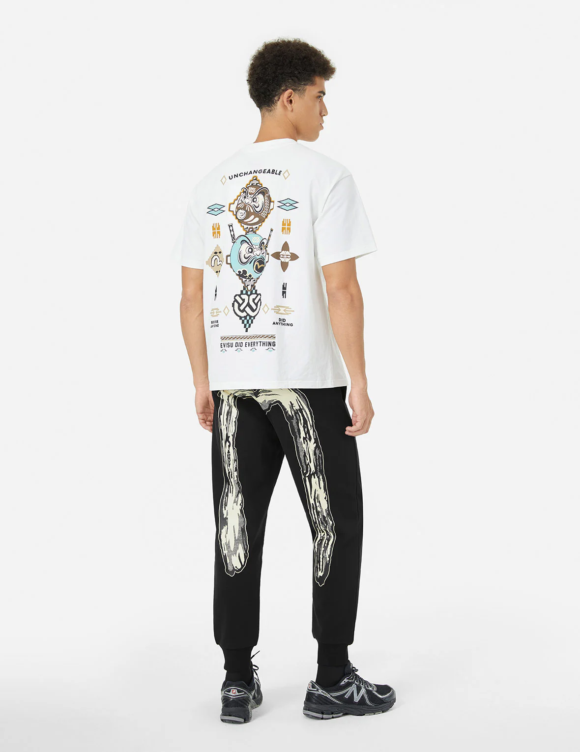 Seagull and Handbrushed Daicock Print Regular Fit Sweatpants - Image 9