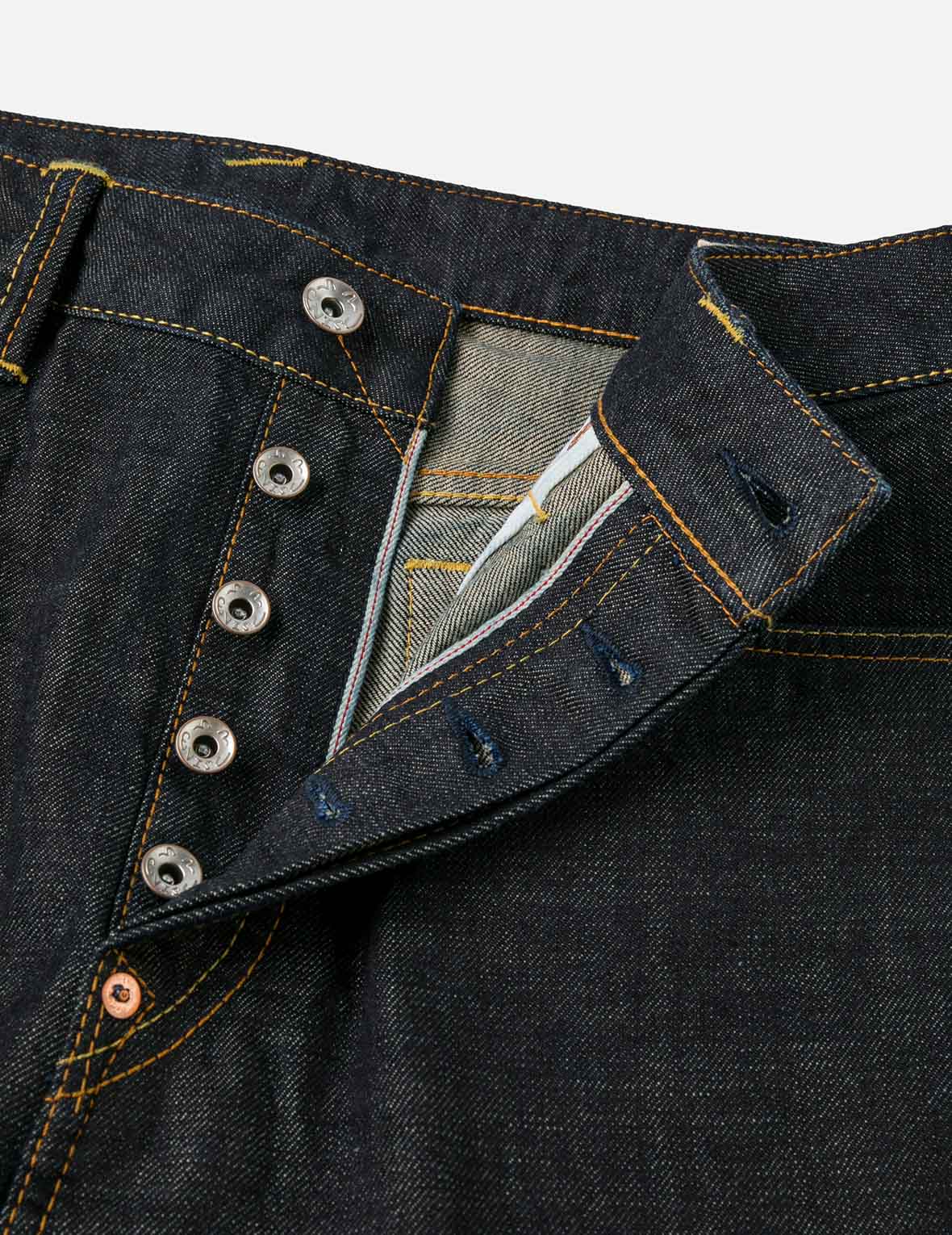 Seagull and Japanese Temple Embroidery Regular Fit Jeans #2020 - Image 10