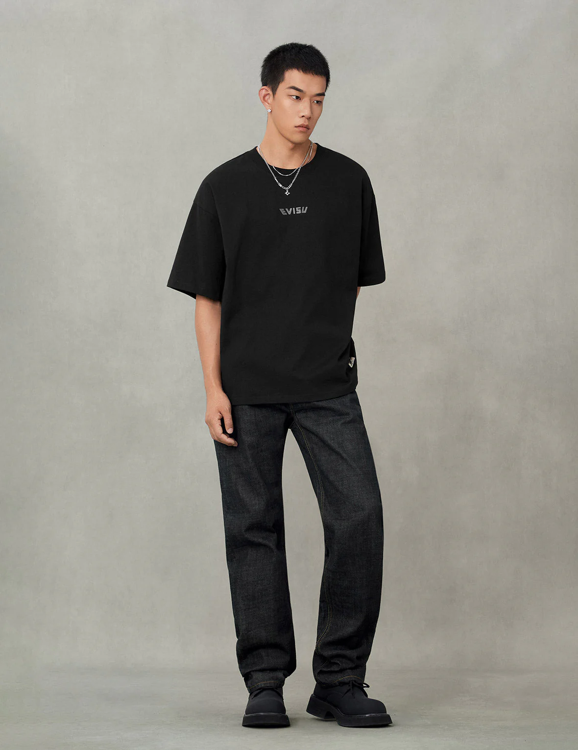 Seagull and Japanese Temple Embroidery Regular Fit Jeans #2020 - Image 5