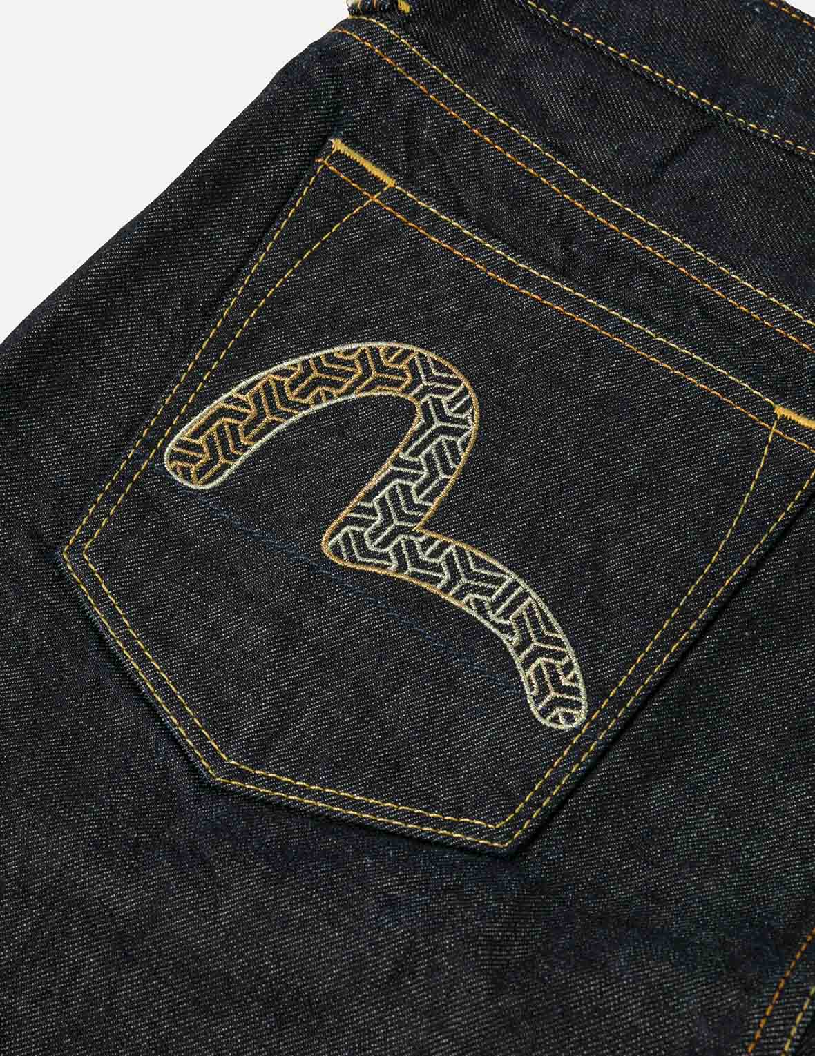 Seagull and Japanese Temple Embroidery Regular Fit Jeans #2020 - Image 8