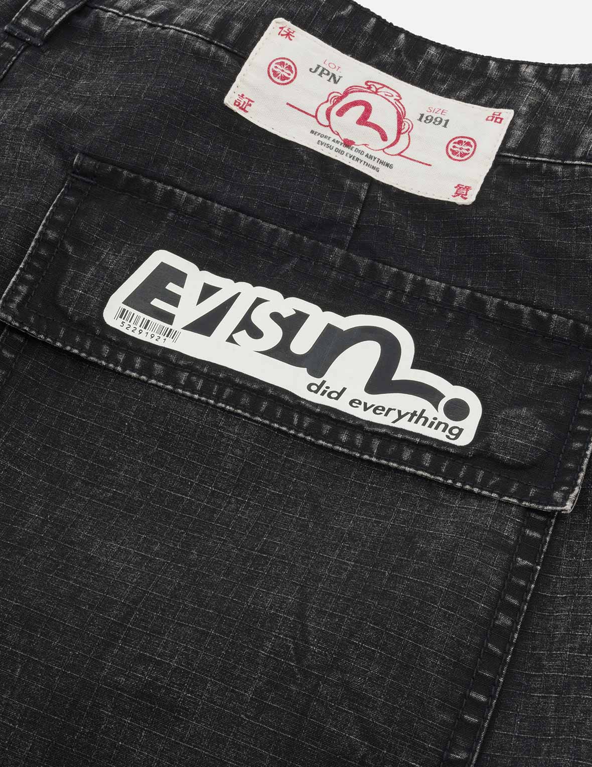 Seagull and Kamon Embroidery Straight Fit Woven Joggers - Image 11
