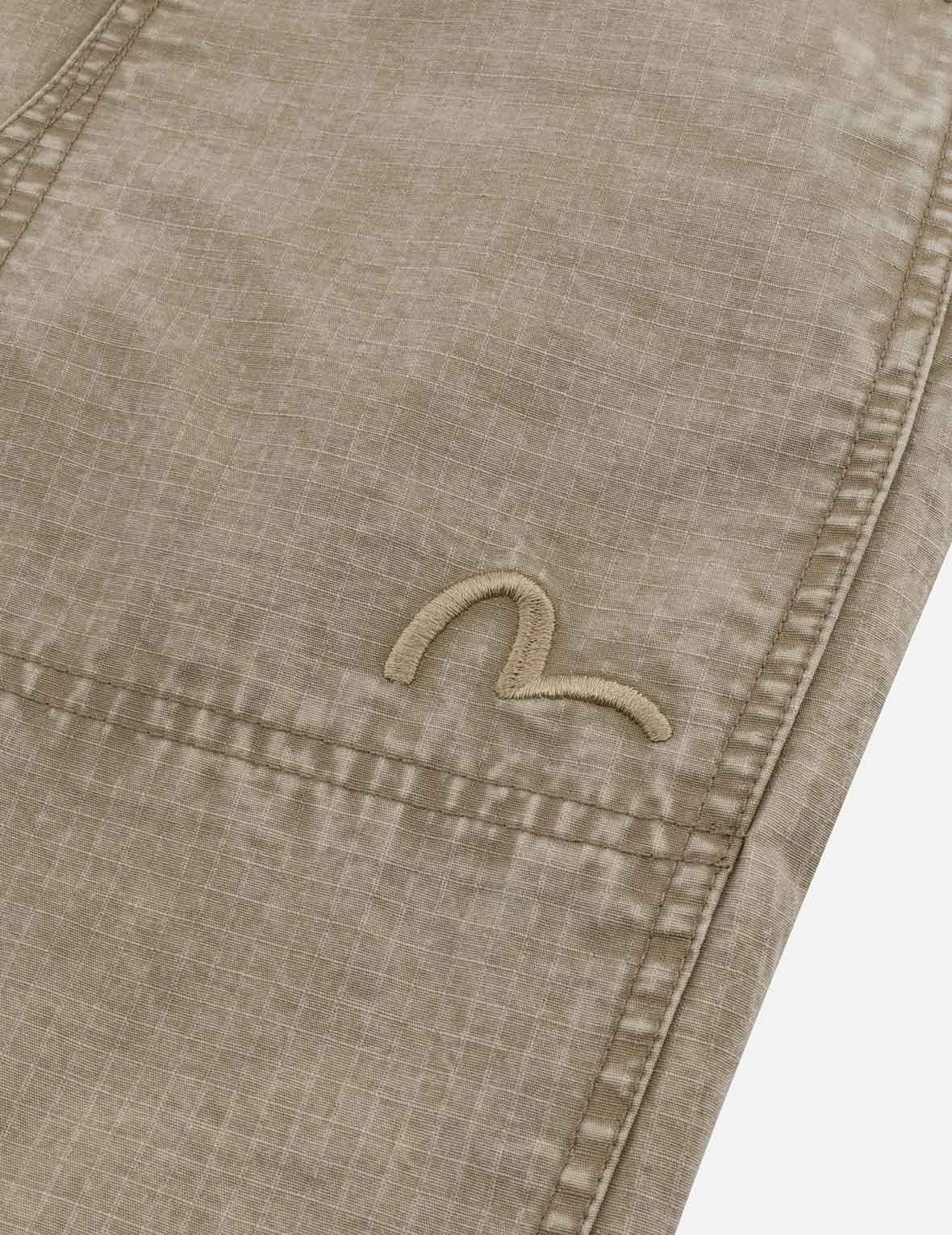 Seagull and Kamon Embroidery Straight Fit Woven Joggers - Image 14