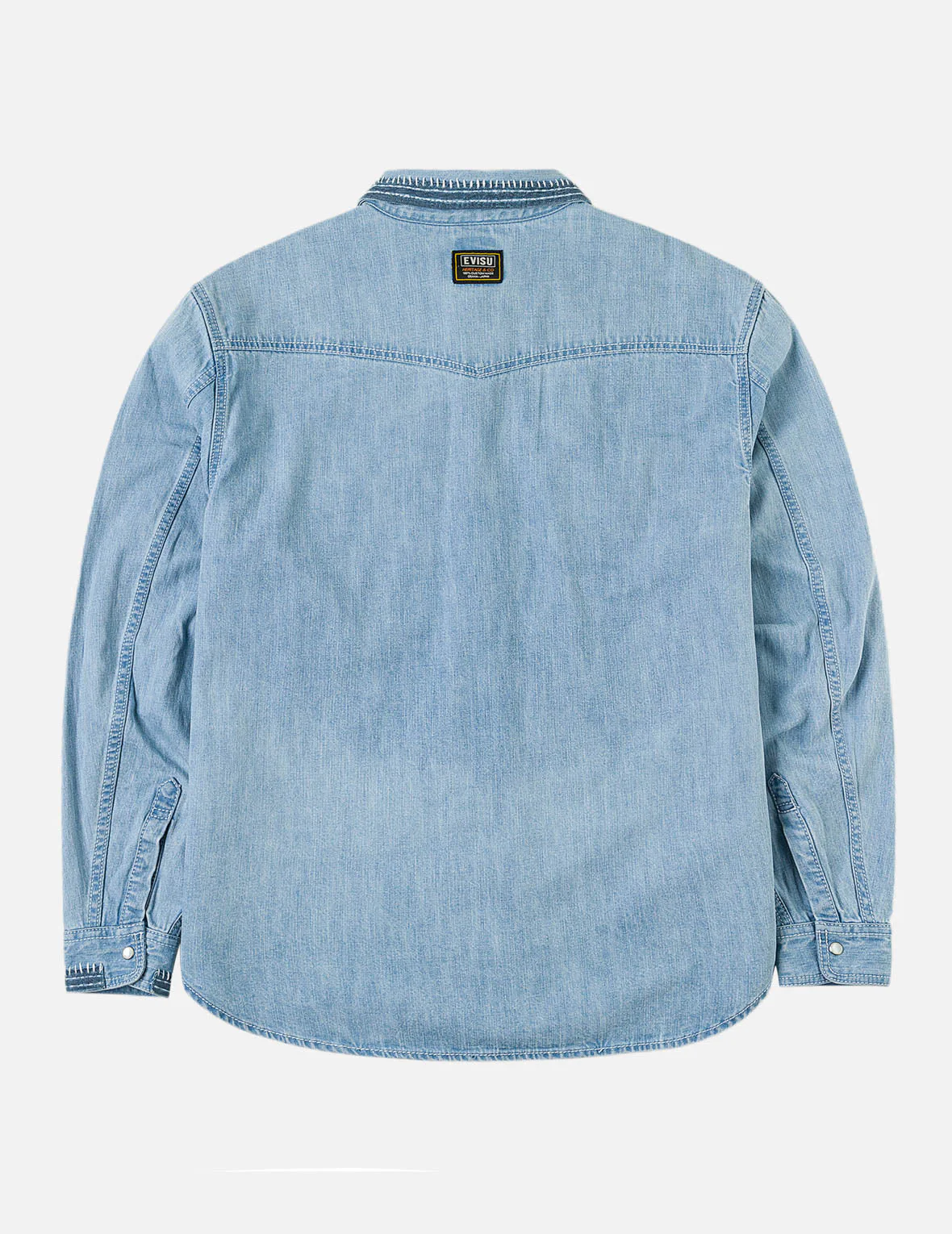 Seagull and Line Embroidery Shirt - Image 4