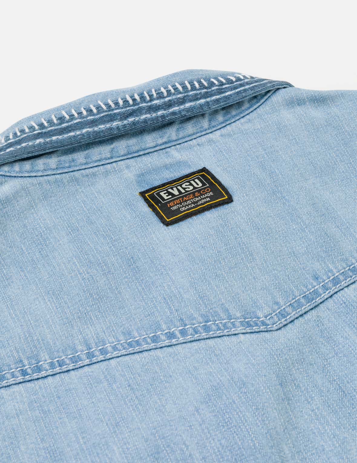 Seagull and Line Embroidery Shirt - Image 8