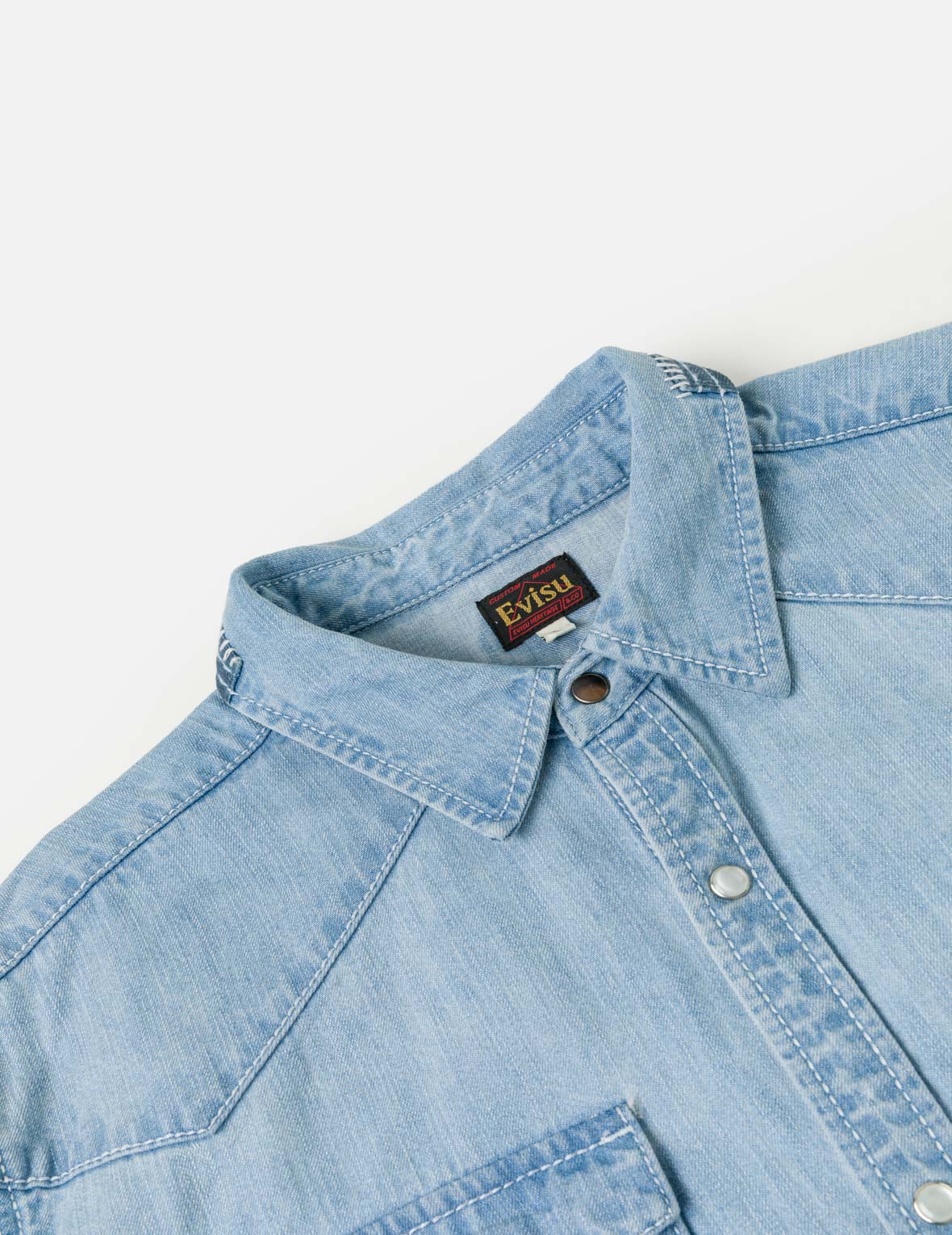Seagull and Line Embroidery Shirt - Image 9