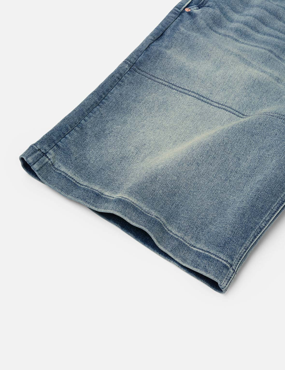 Seagull and Logo Appliqué Embroidery Fashion Fit Denim Shorts - Image 10