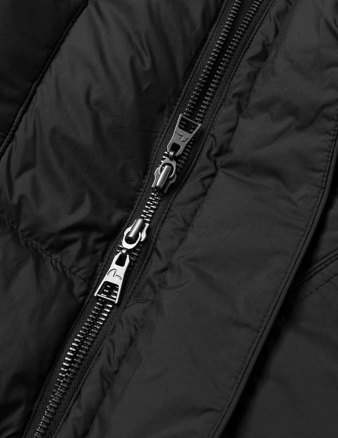 Seagull and Logo Embroidery Fashion Fit Down Jacket with Detachable Hood - Image 13