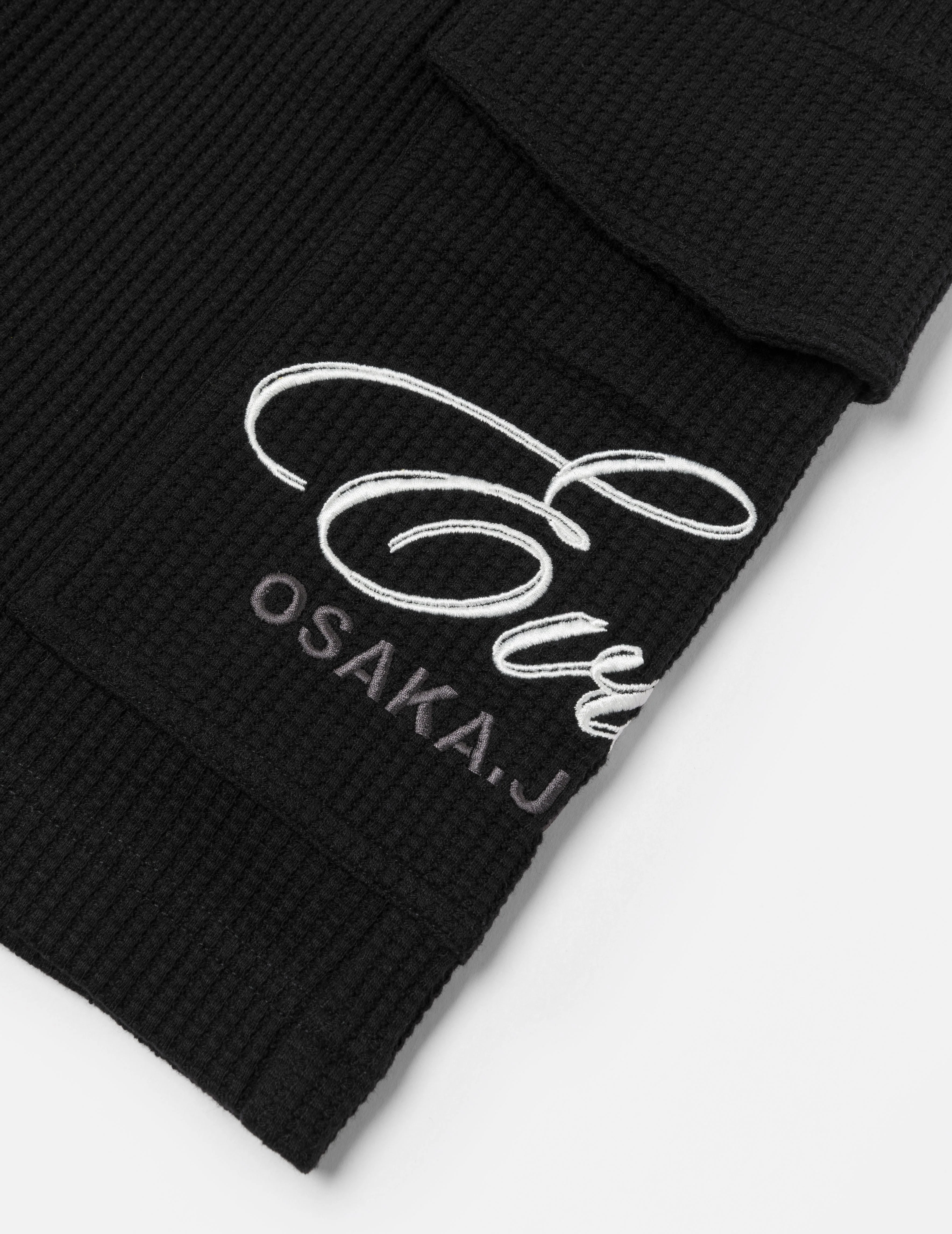 Seagull and Logo Embroidery Fashion Fit Waffle Sweatshorts - Image 10