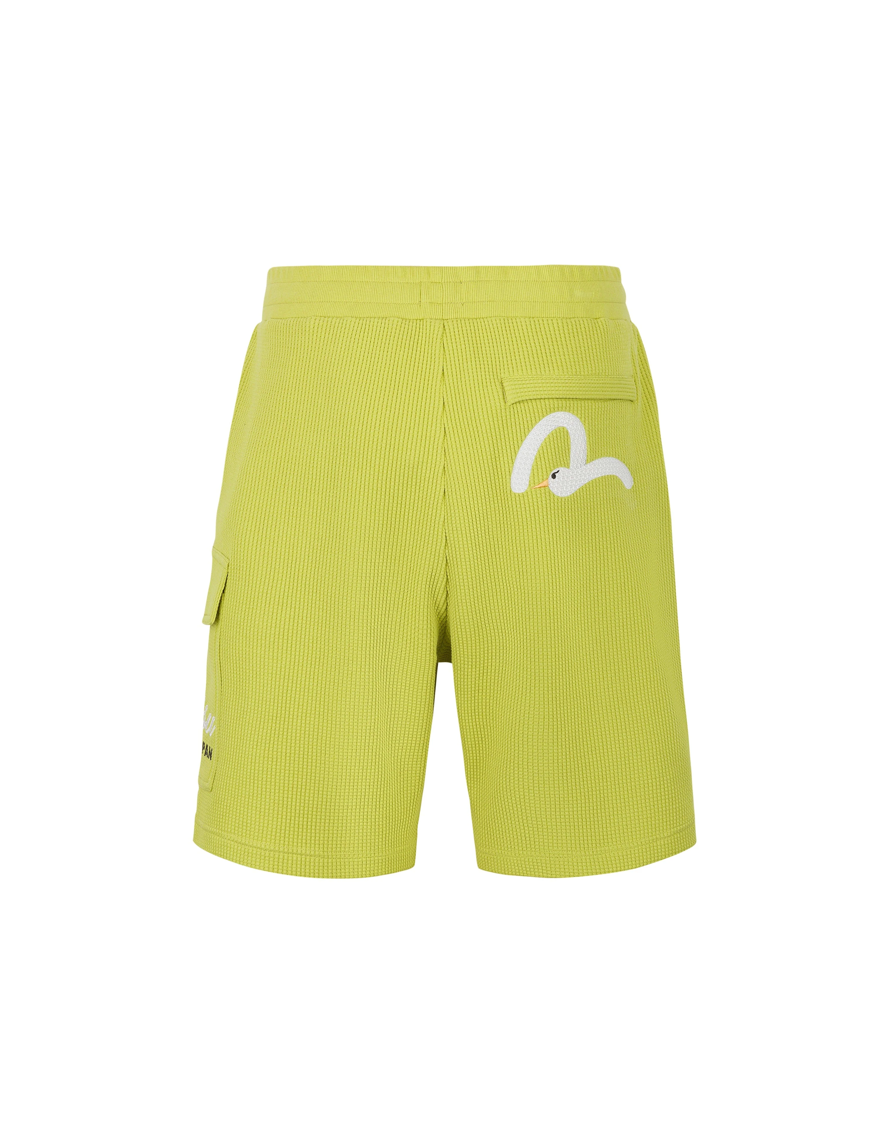 Seagull and Logo Embroidery Fashion Fit Waffle Sweatshorts - Image 20