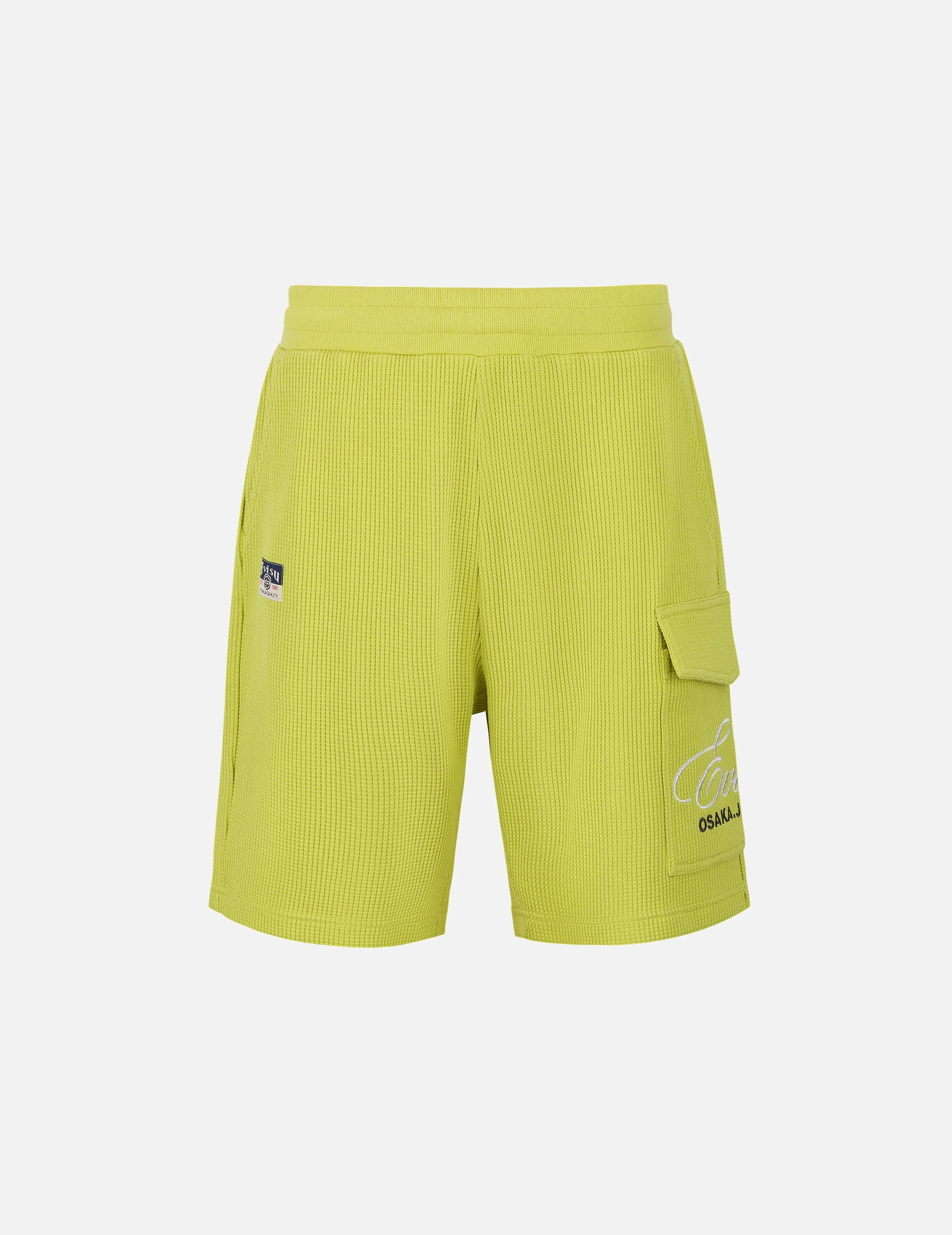 Seagull and Logo Embroidery Fashion Fit Waffle Sweatshorts - Image 3