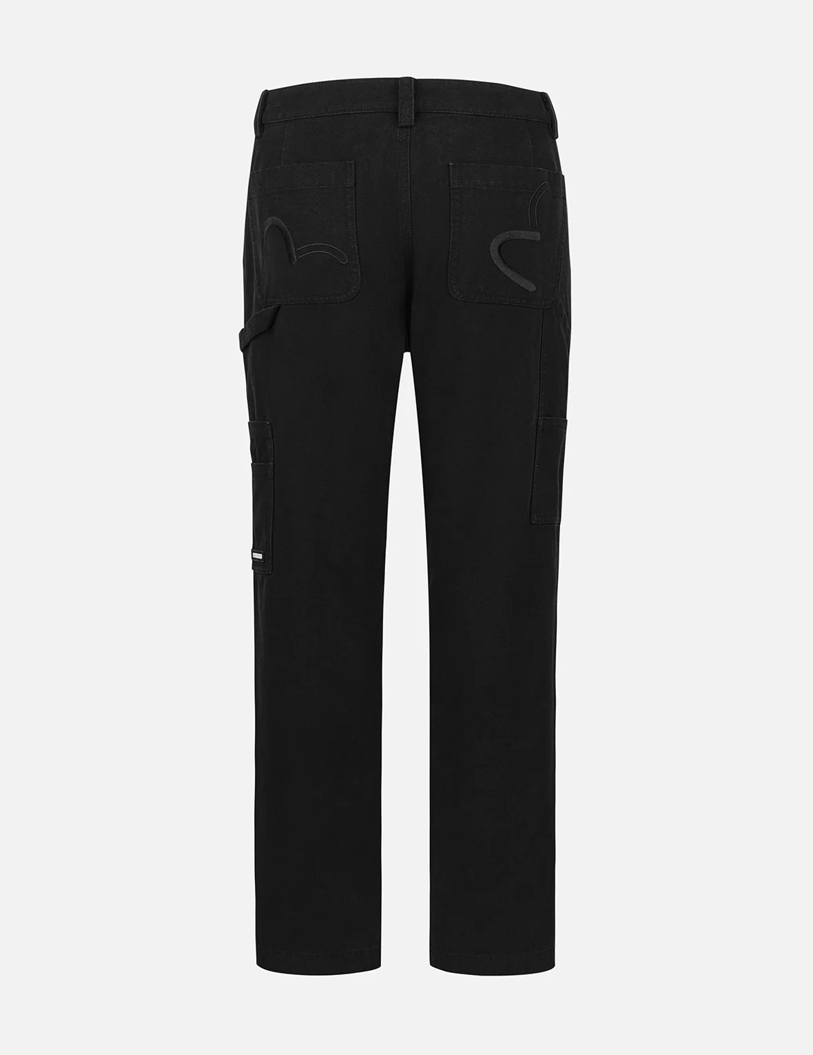 Seagull and Logo Embroidery Loose Fit Cargo Pants - Image 10
