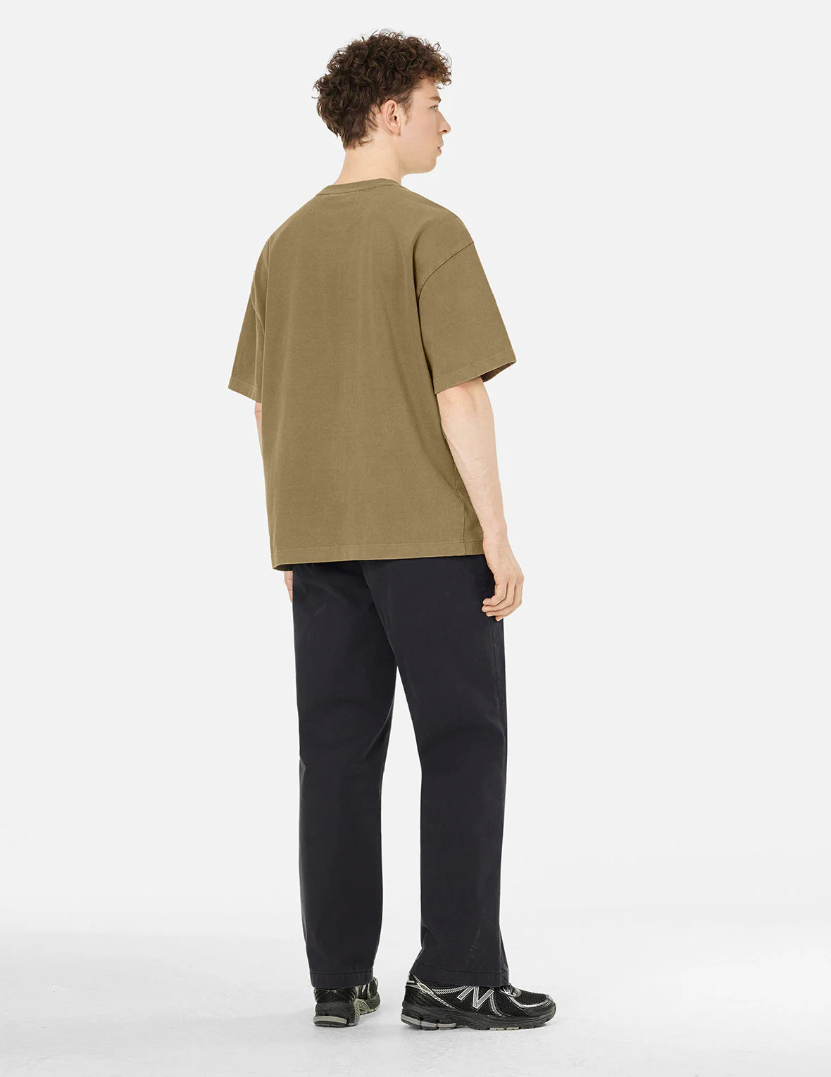 Seagull and Logo Embroidery Oversized Garment Dye T-Shirt - Image 11