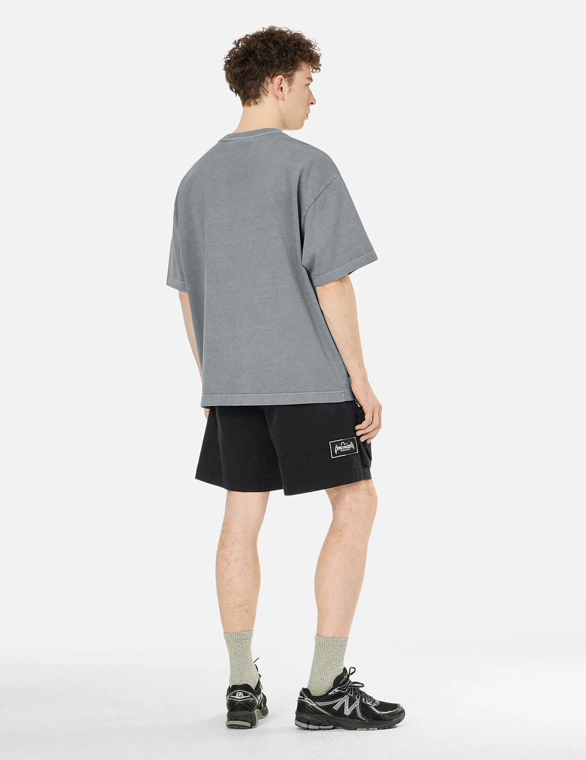 Seagull and Logo Embroidery Oversized Garment Dye T-Shirt - Image 12