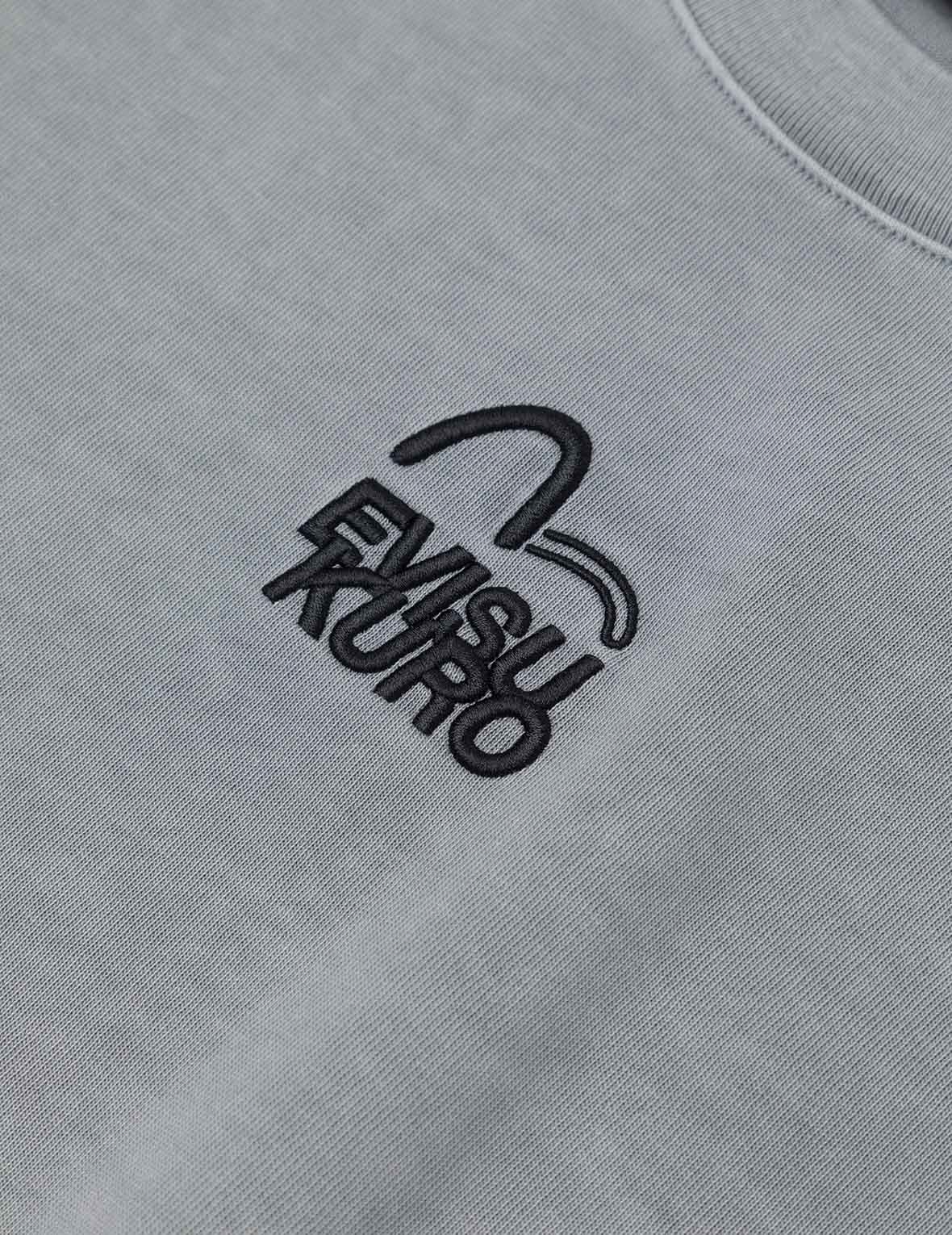 Seagull and Logo Embroidery Oversized Garment Dye T-Shirt - Image 15
