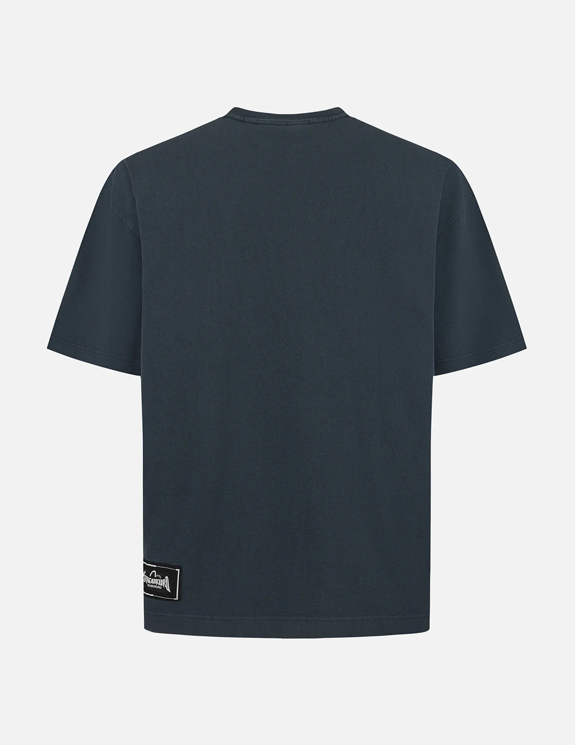 Seagull and Logo Embroidery Oversized Garment Dye T-Shirt - Image 4