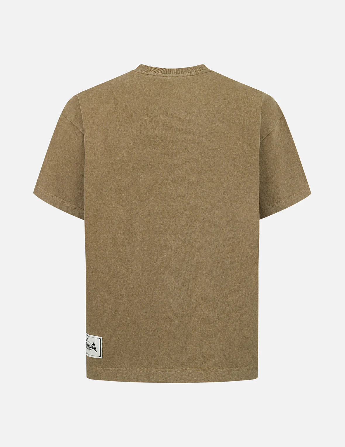 Seagull and Logo Embroidery Oversized Garment Dye T-Shirt - Image 5