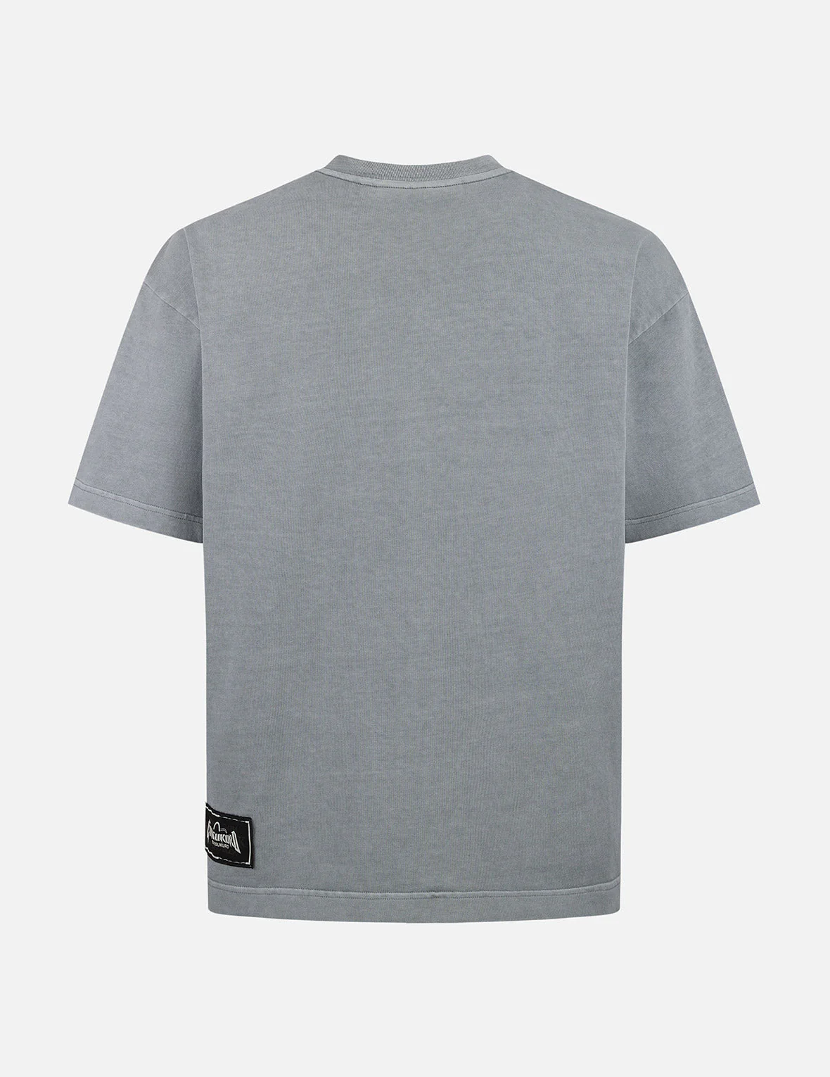 Seagull and Logo Embroidery Oversized Garment Dye T-Shirt - Image 6