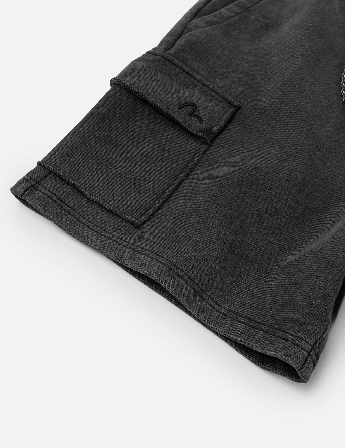 Seagull and Logo Embroidery Relax Fit Sun-Dried Finish Sweatshorts - Image 17