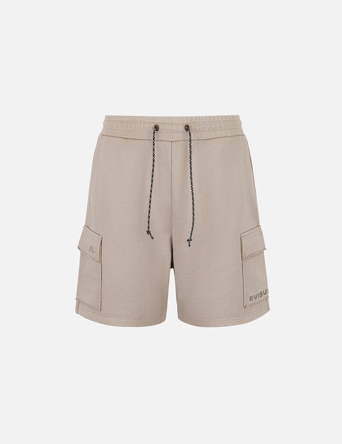 Seagull and Logo Embroidery Relax Fit Sun-Dried Finish Sweatshorts - Image 2