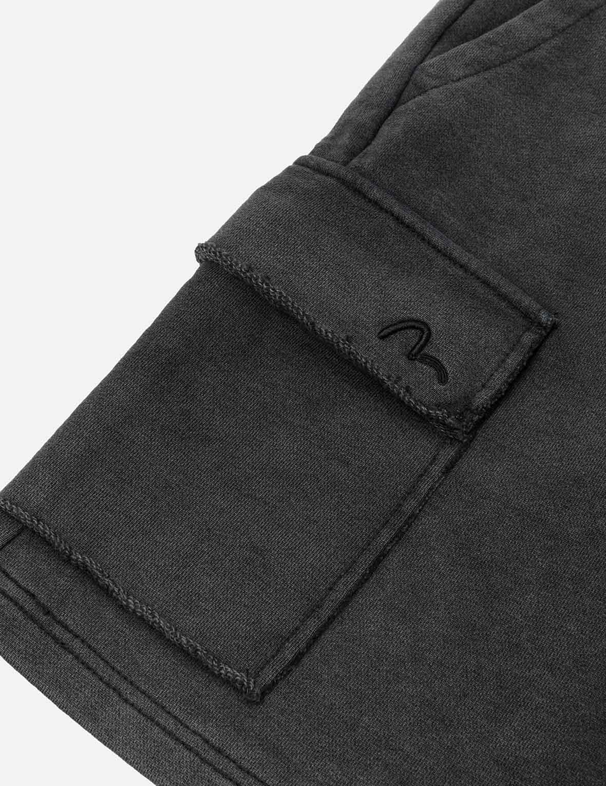 Seagull and Logo Embroidery Relax Fit Sun-Dried Finish Sweatshorts - Image 9