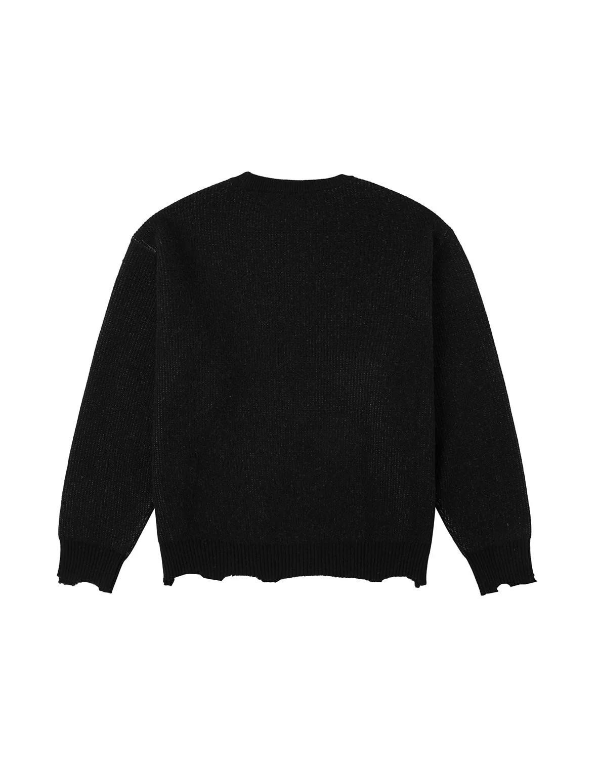 Seagull and Logo Intarsia Relax Fit Knitted Sweater - Image 2