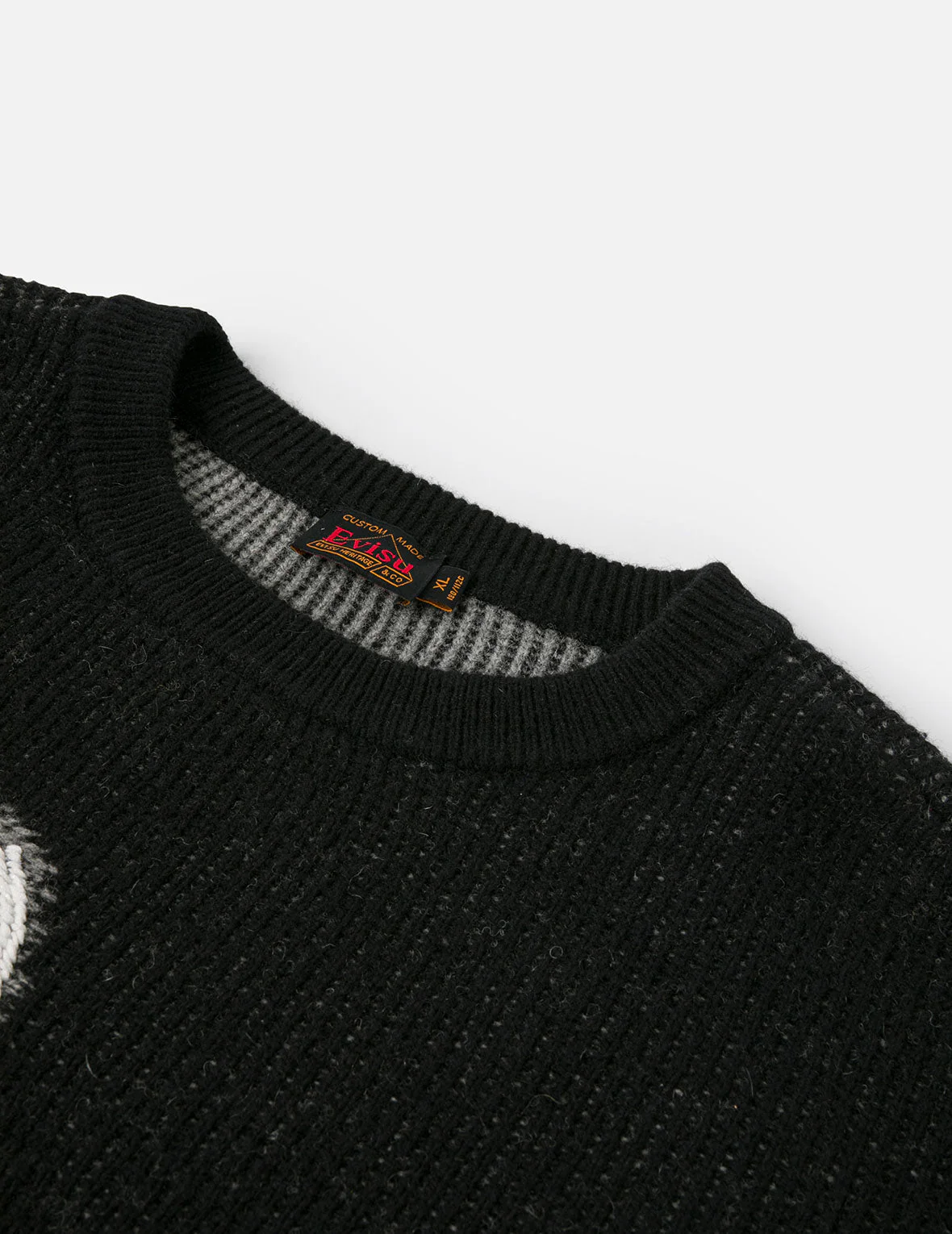 Seagull and Logo Intarsia Relax Fit Knitted Sweater - Image 8
