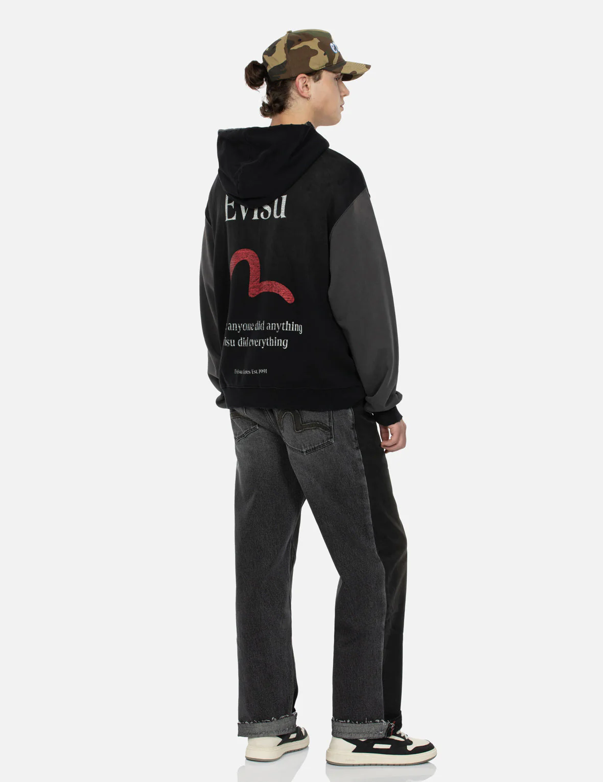 Seagull and Logo Print Boxy Hoodie - Image 3