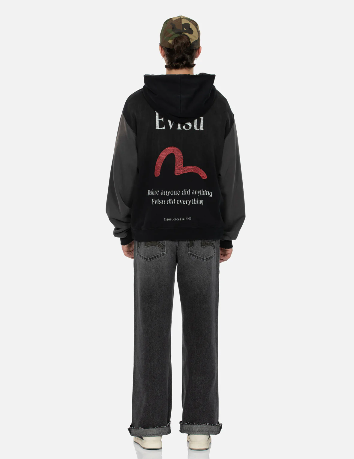 Seagull and Logo Print Boxy Hoodie - Image 5