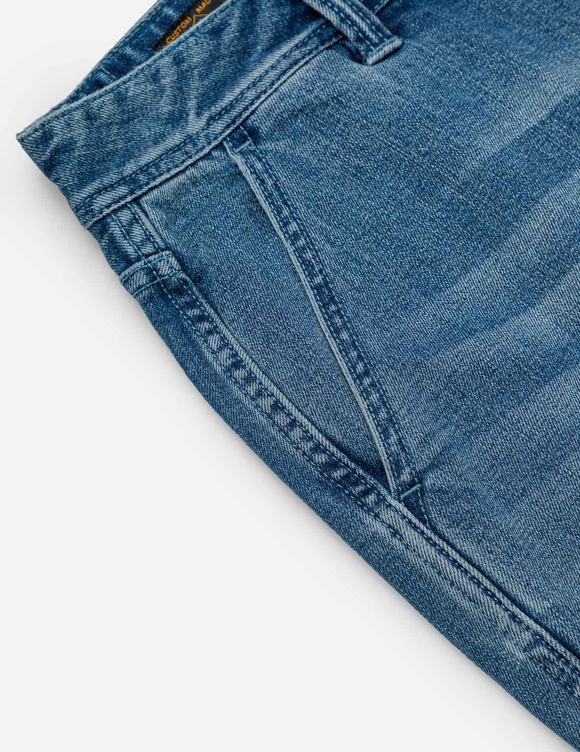 Seagull and Logo Print Loose Fit Denim Joggers - Image 9