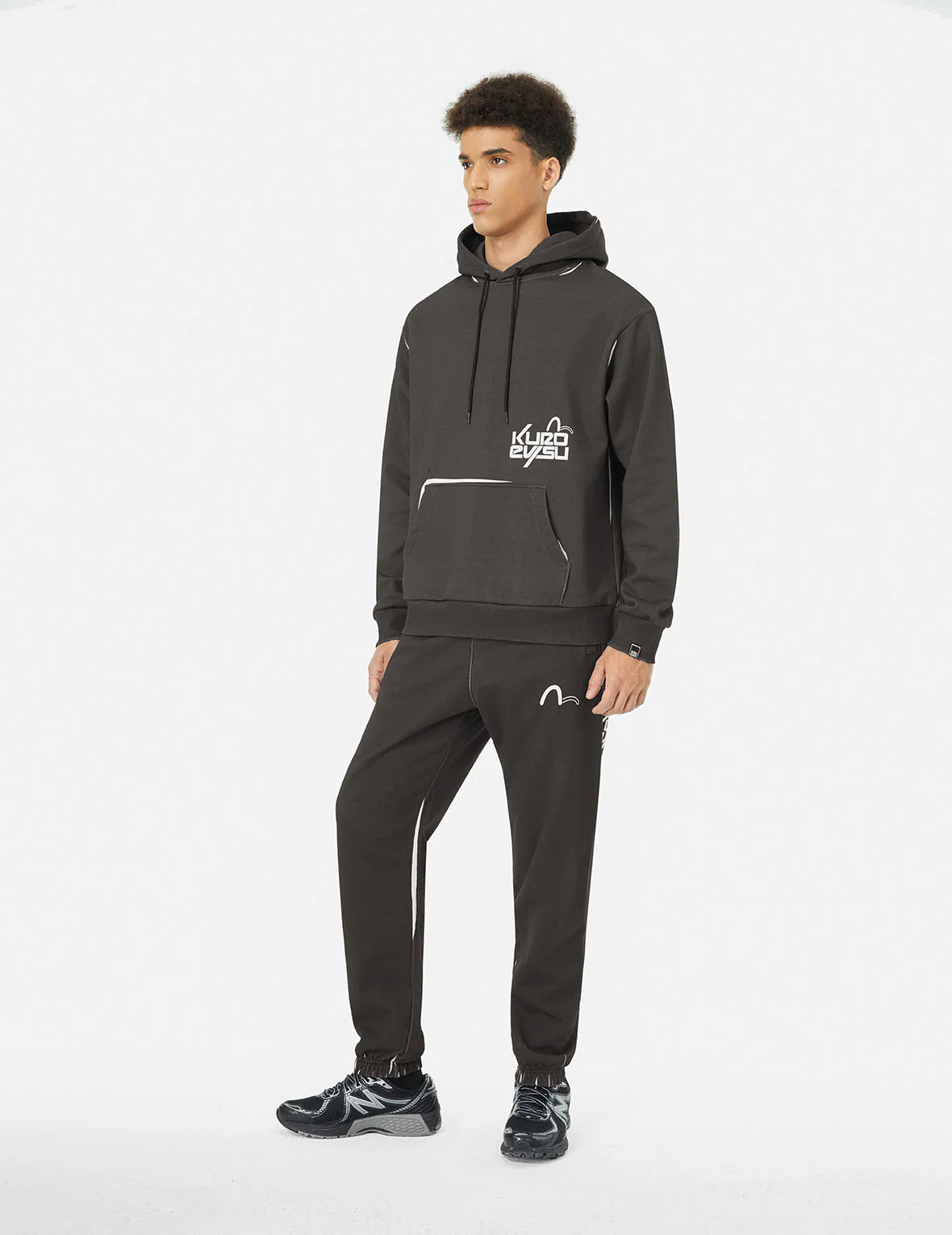 Seagull and Logo Print Regular Fit Sweatpants - Image 8