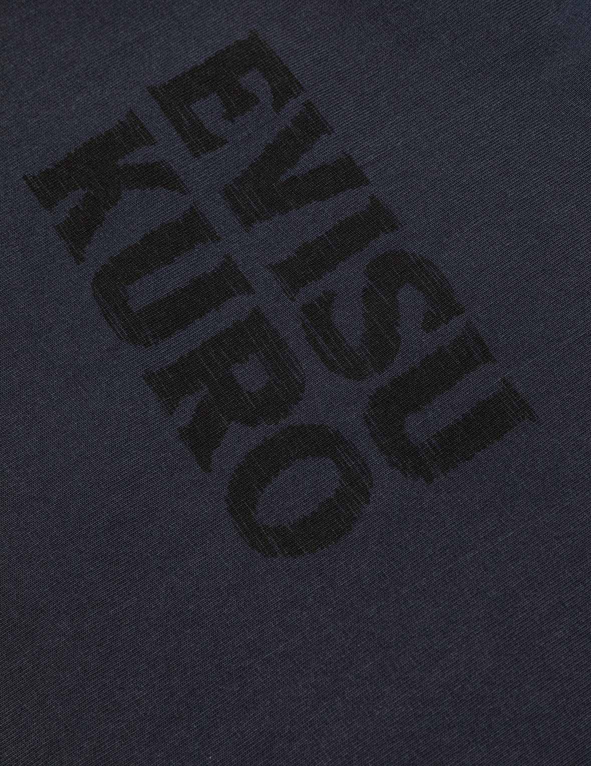 Seagull and Logo Print Washed Relax Fit T-Shirt - Image 10