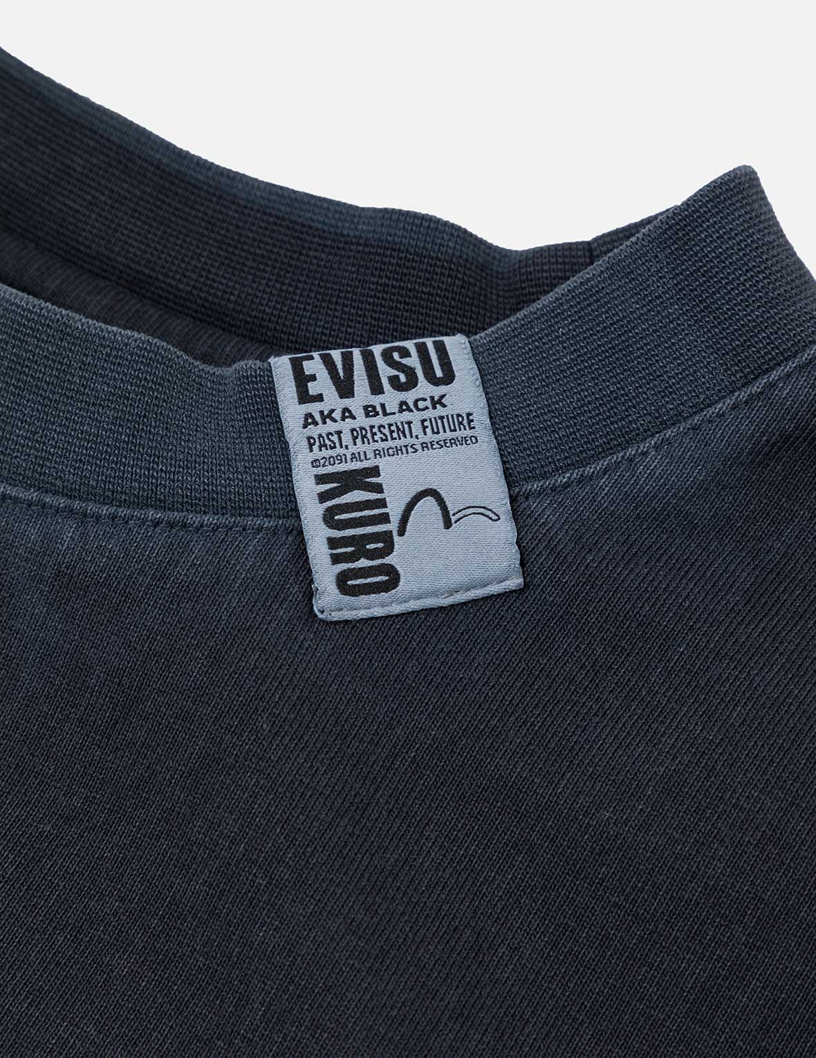 Seagull and Logo Print Washed Relax Fit T-Shirt - Image 16