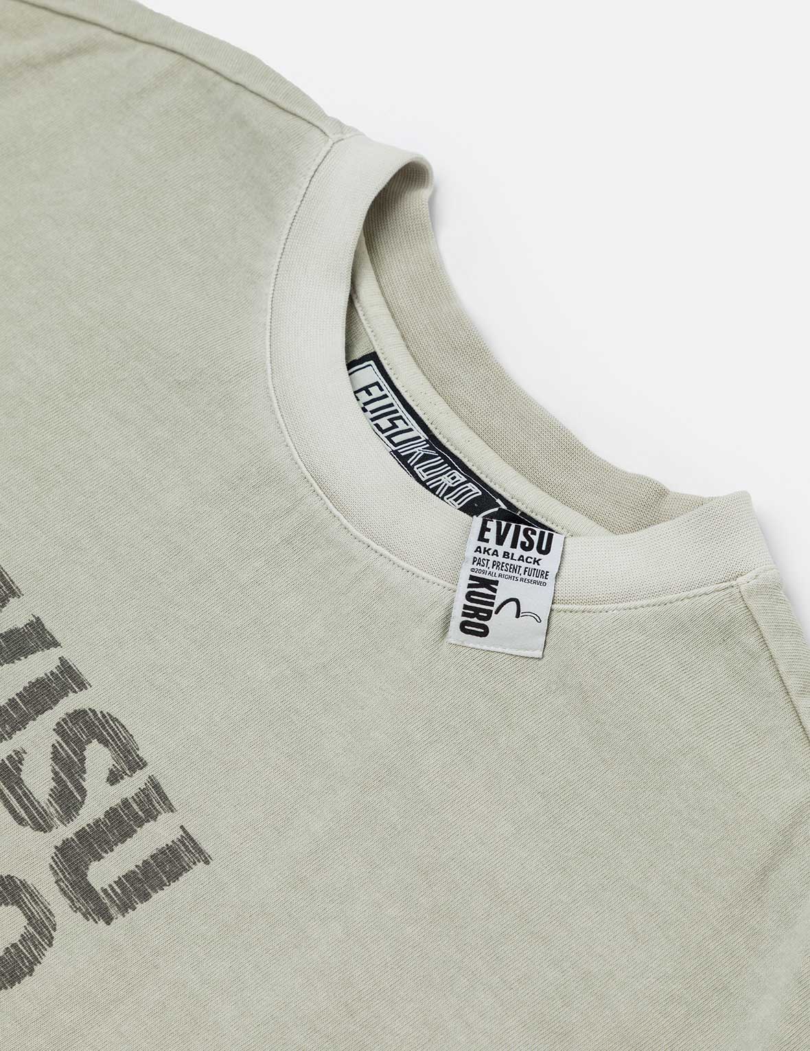 Seagull and Logo Print Washed Relax Fit T-Shirt - Image 17