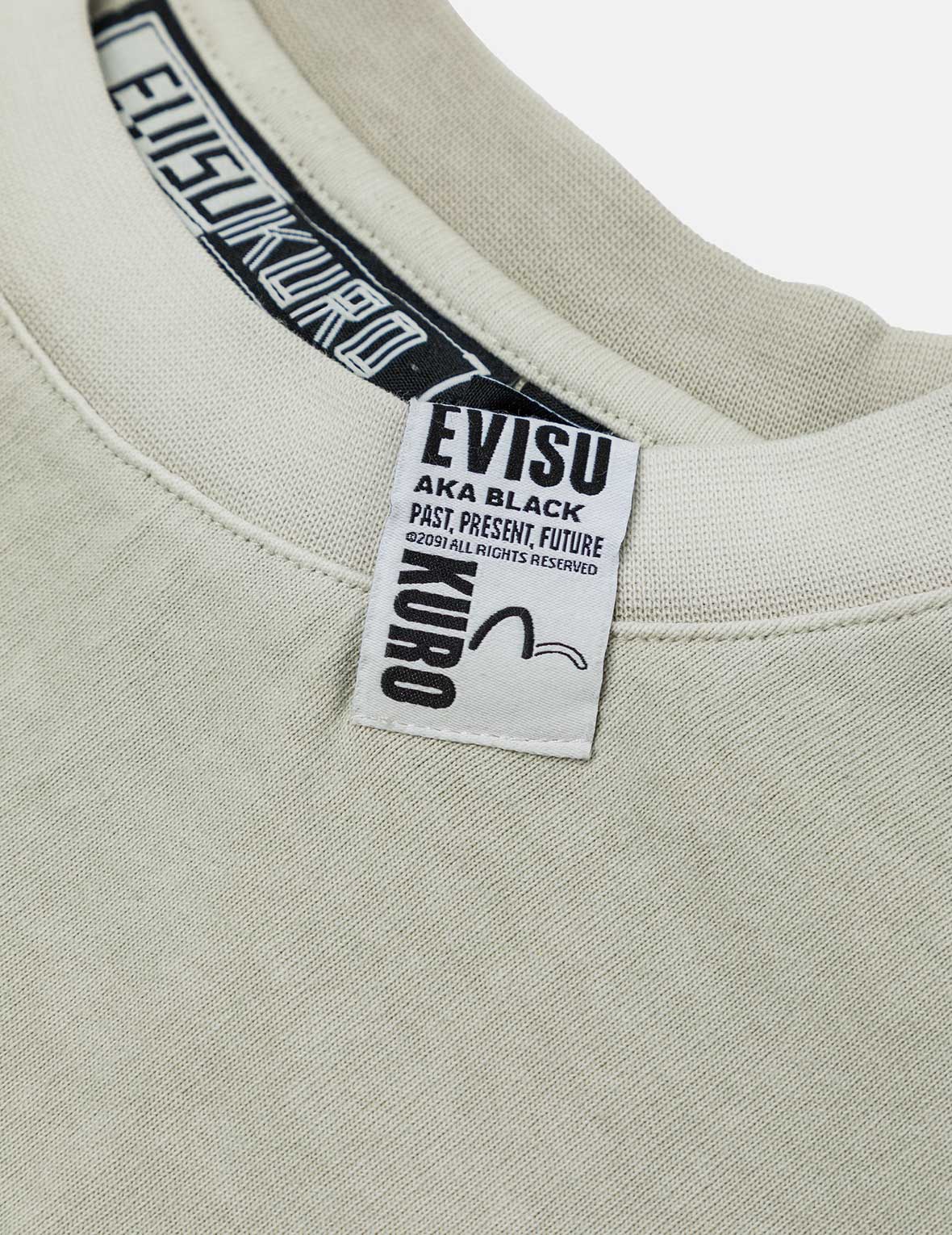 Seagull and Logo Print Washed Relax Fit T-Shirt - Image 19
