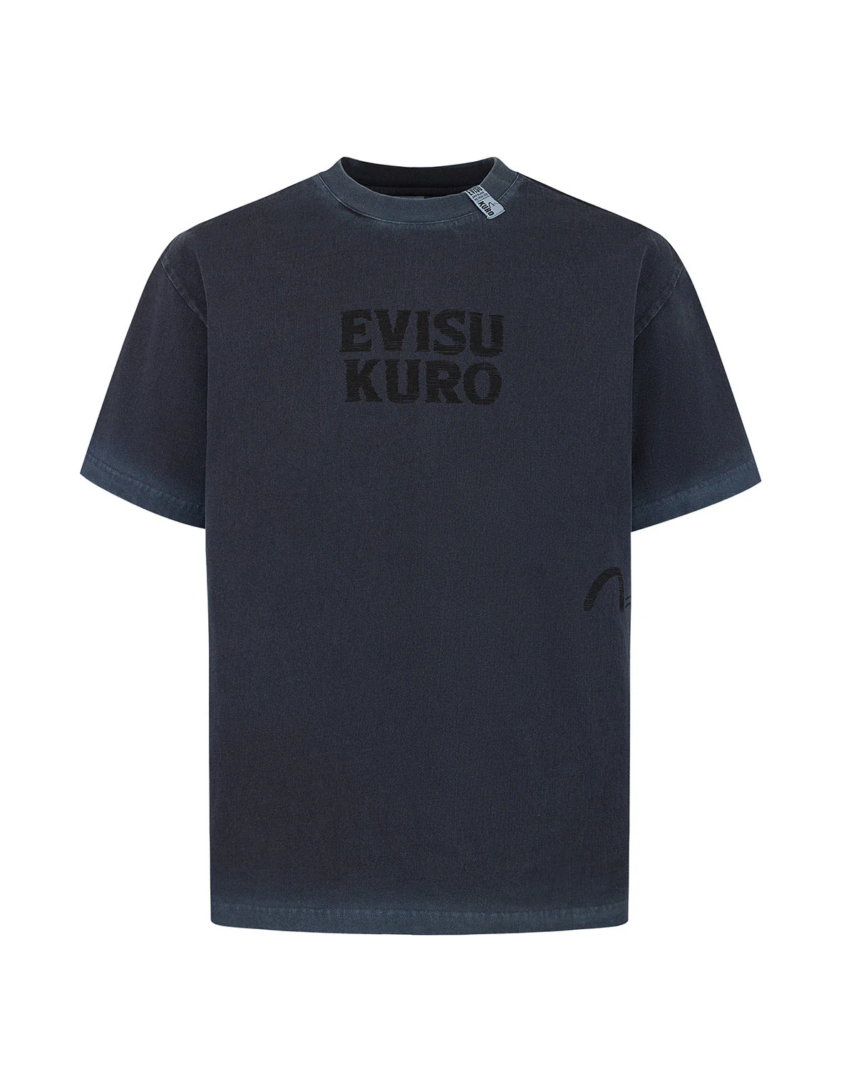 Seagull and Logo Print Washed Relax Fit T-Shirt - Image 23