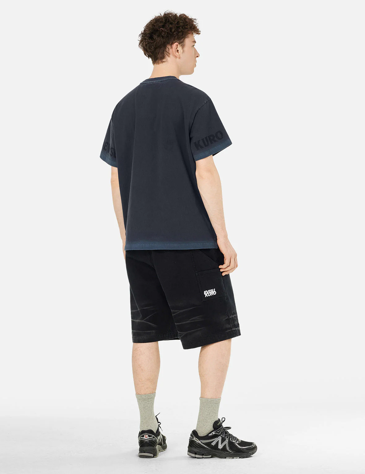 Seagull and Logo Print Washed Relax Fit T-Shirt - Image 8