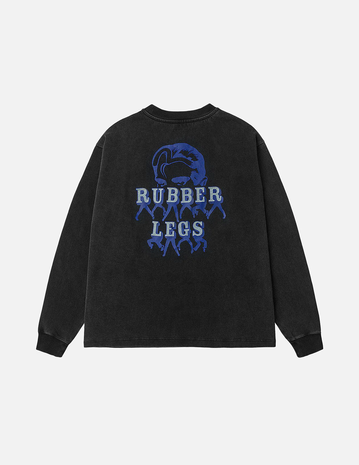 Seagull and Rubber Legs Print Relax Fit Long-sleeve T-shirt - Image 6