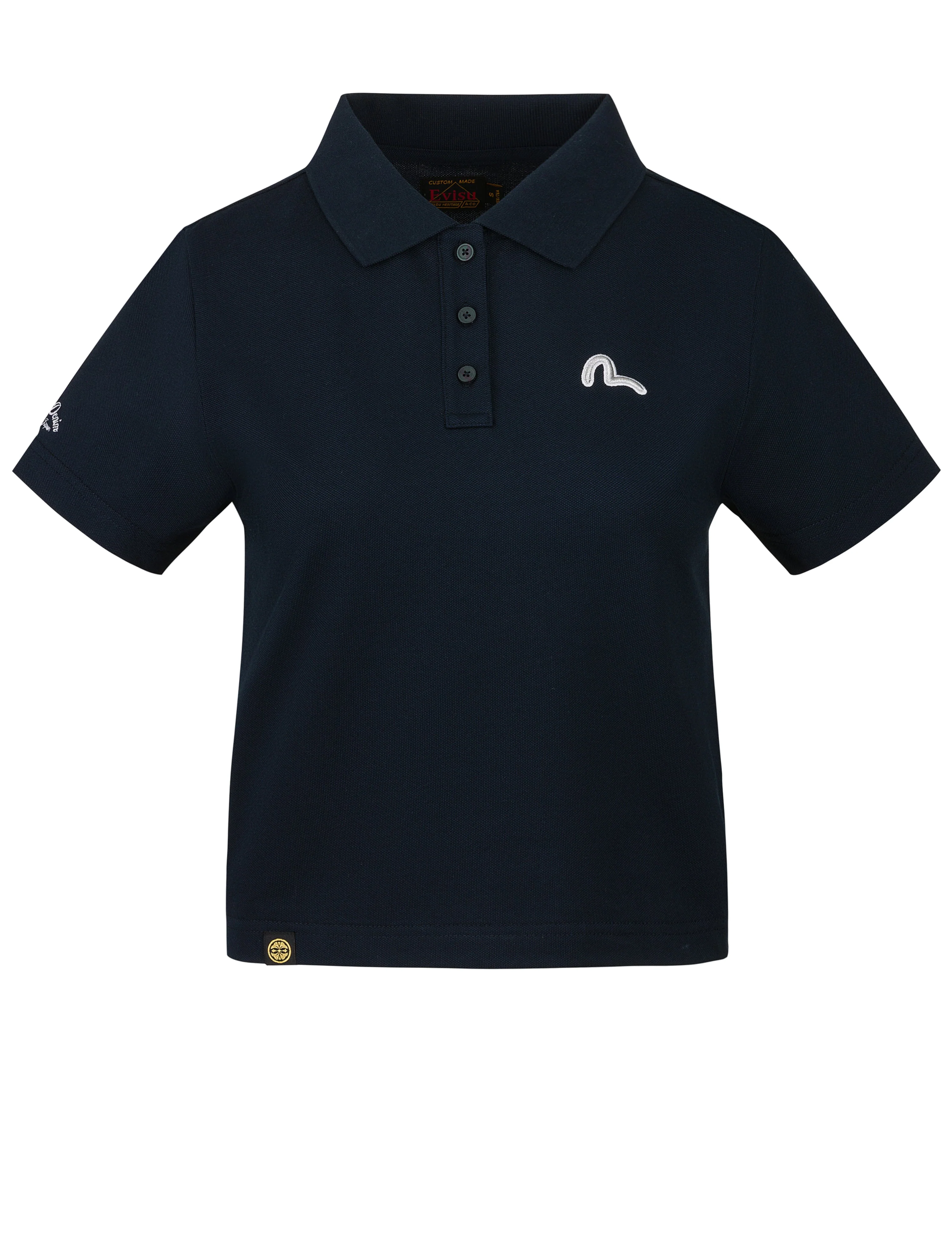 Seagull and Slogan Embroidery Fashion Fit Polo Shirt - Image 11