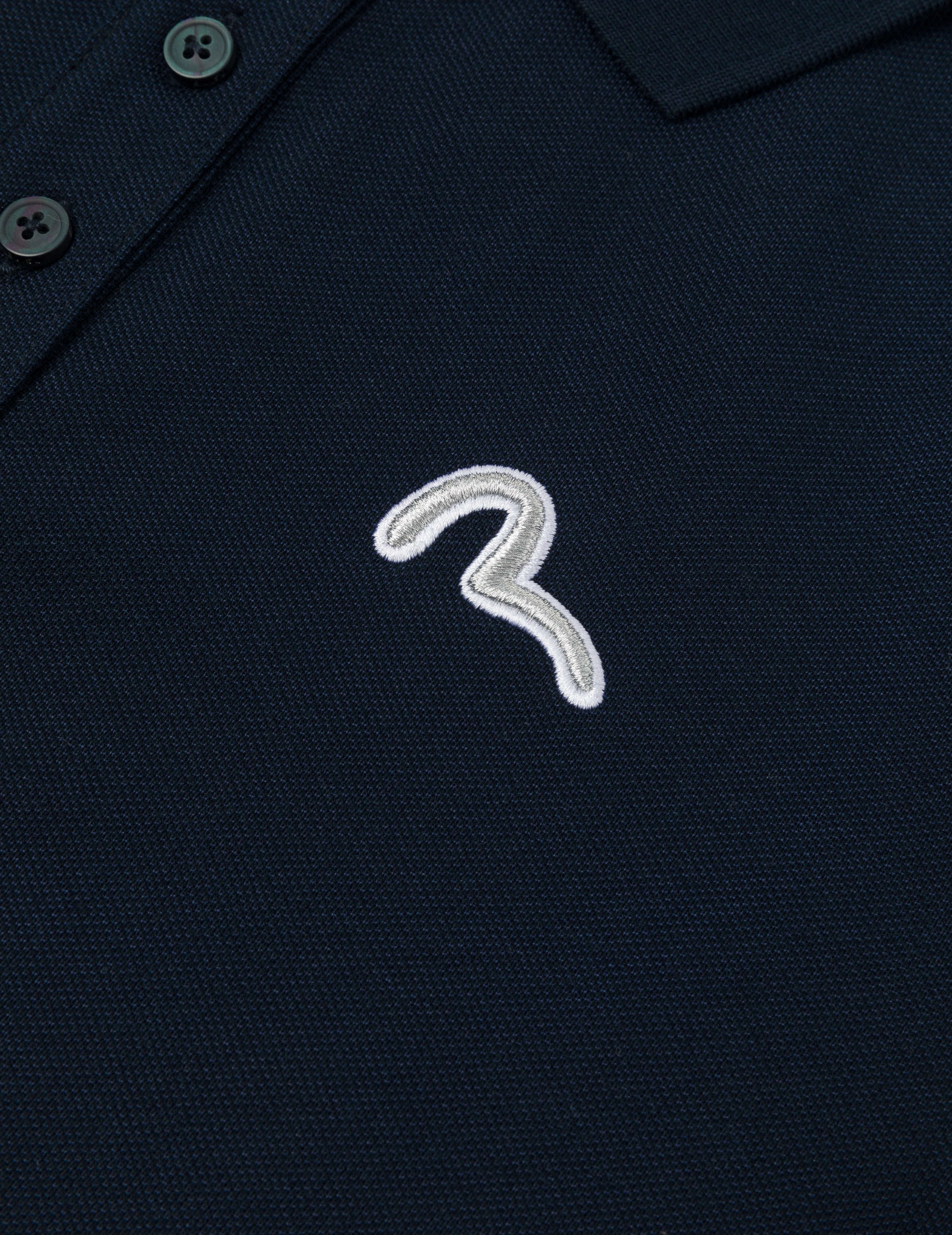 Seagull and Slogan Embroidery Fashion Fit Polo Shirt - Image 5